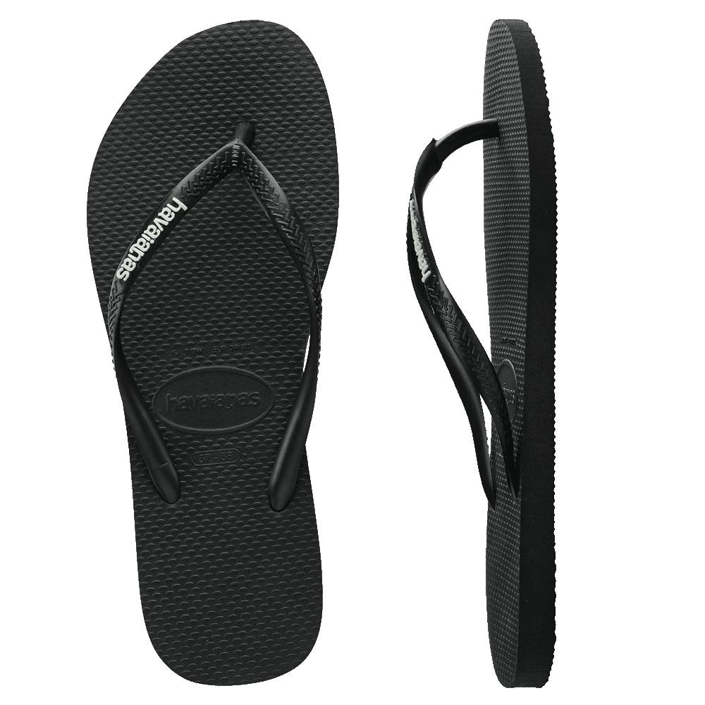 Slim Rubber Logo Thongs