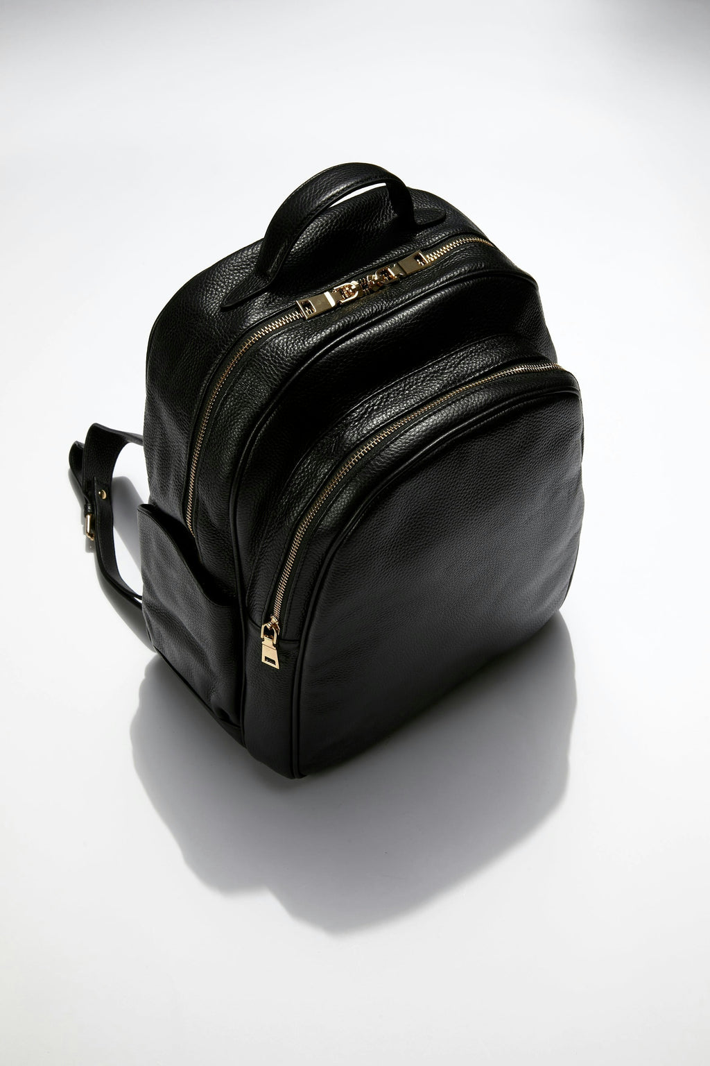 Leather Backpack | Black Gold