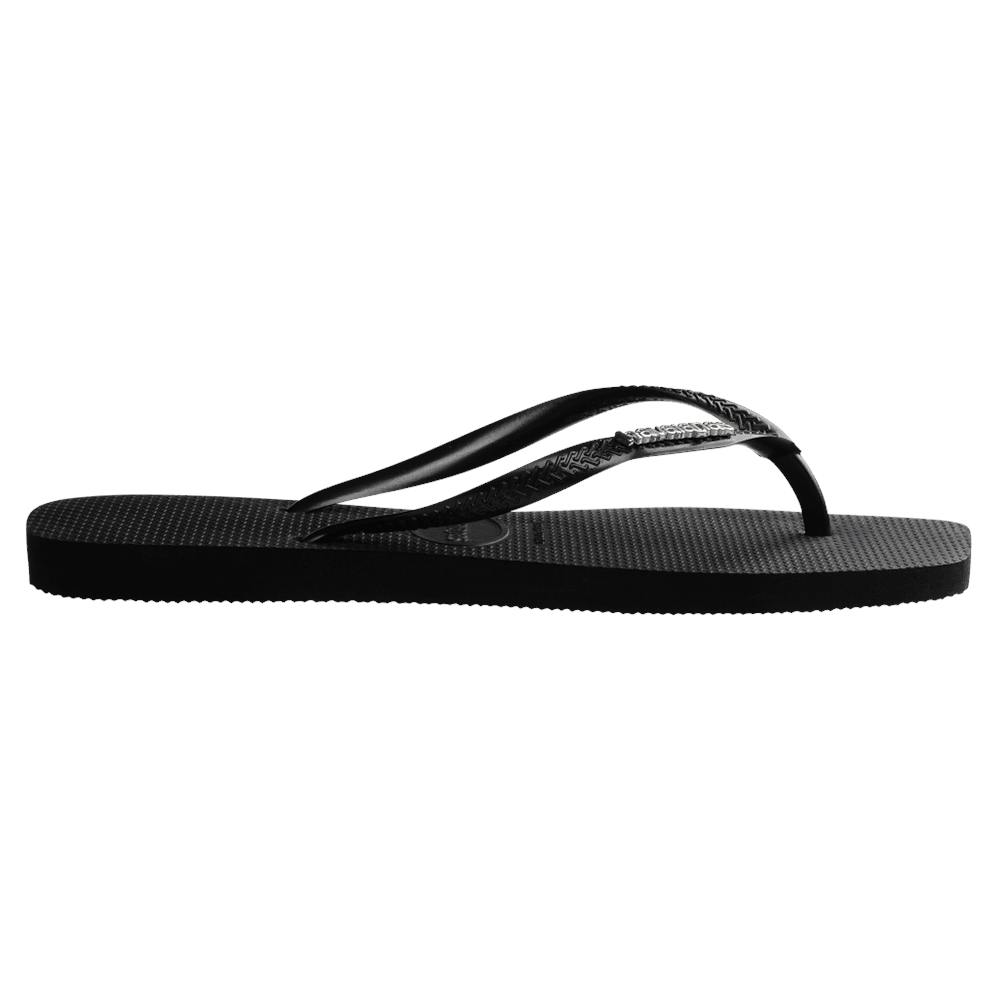 Slim Square Metal Logo Thongs