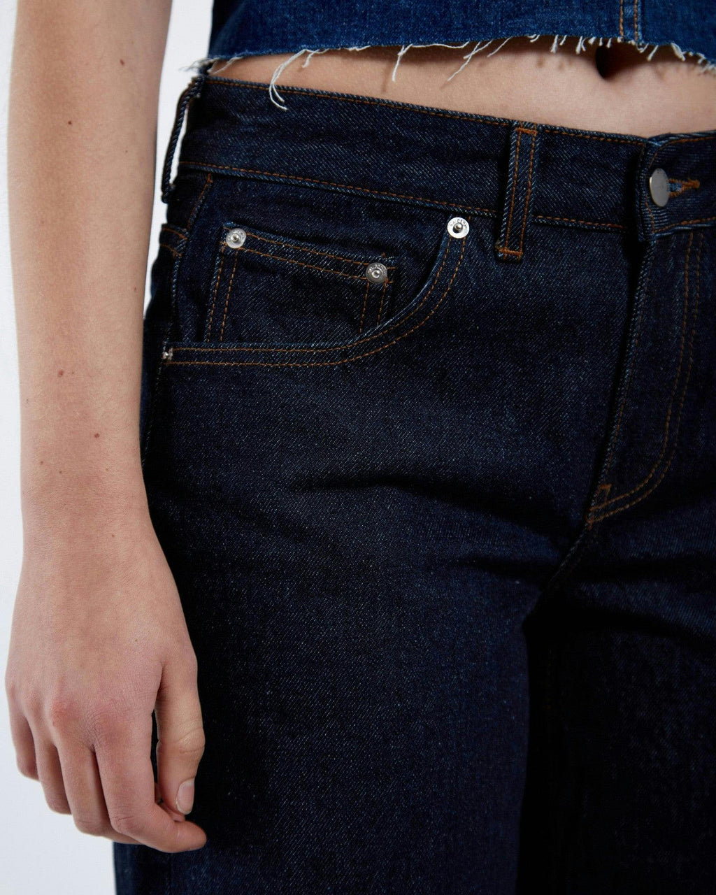 Rhue Low Wide Jeans TALL - Stream Rinse