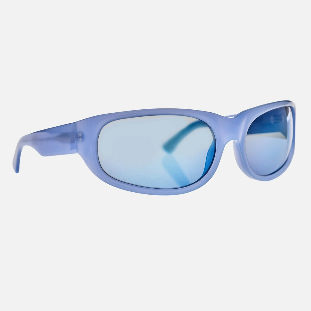 CYLINDER Pearl Sky Blue | Grey Polarised Blue Chrome Mirror Bio Lens