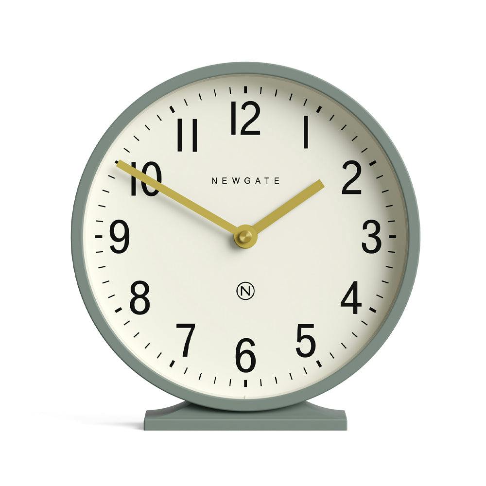 Newgate Q Mantel Clock-Asparagus Green