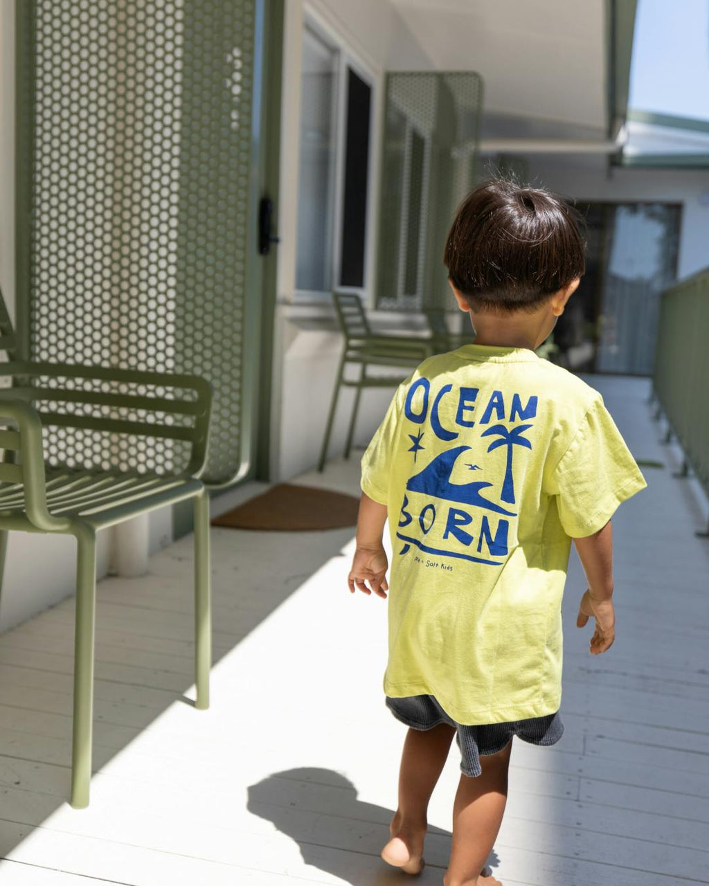 Ocean Born Tee (Lime Green)