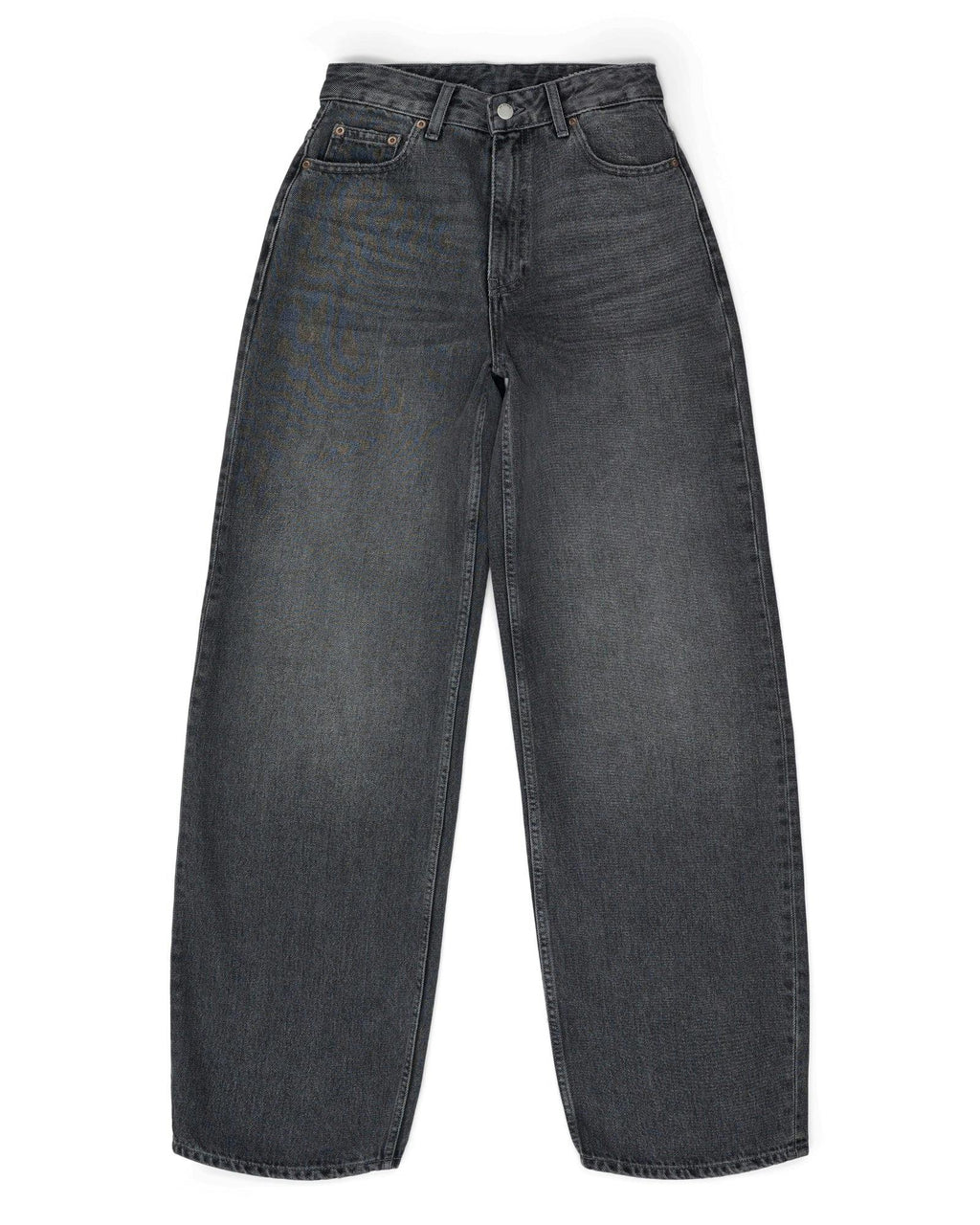 Donna High Relaxed Jeans - Mid Grey Used