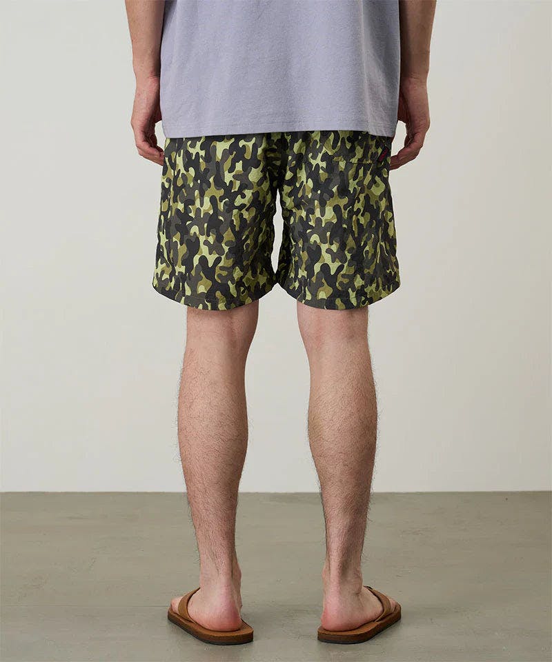 Gramicci Nylon Reef Short in Olive Camo