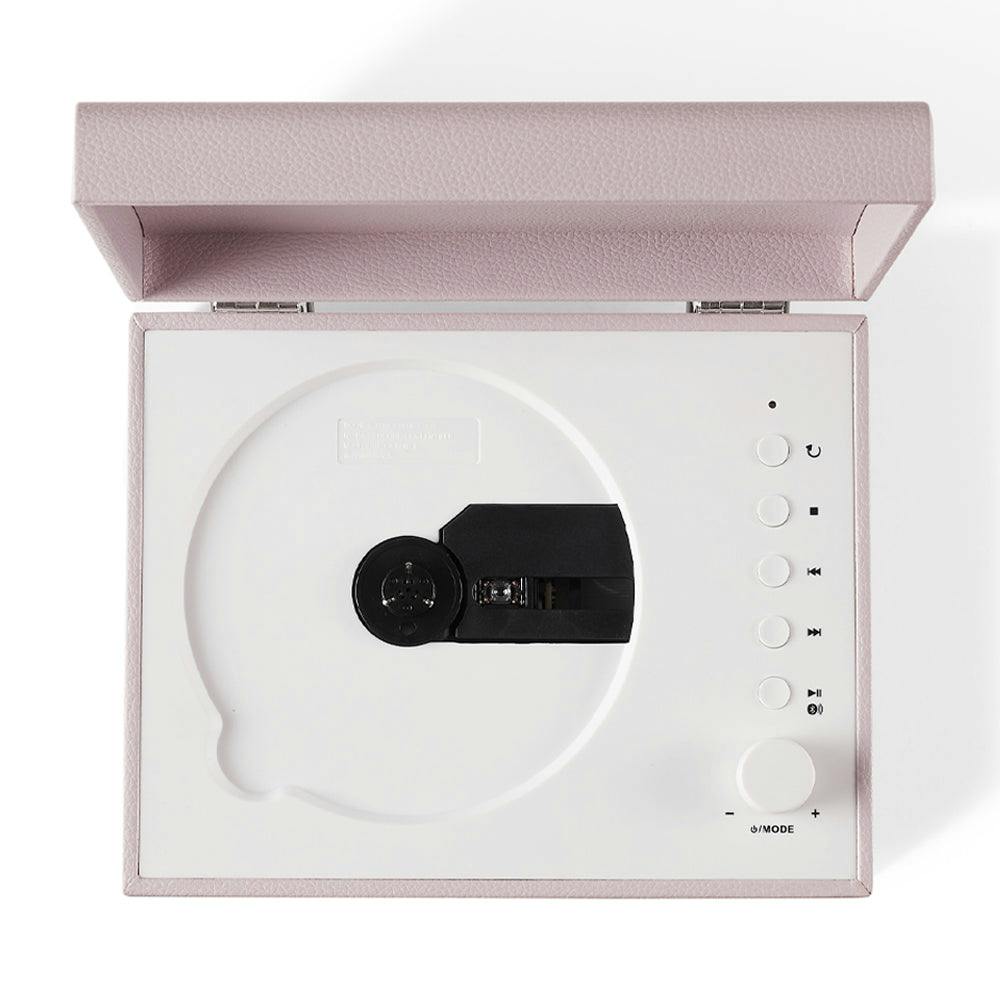 Crosley Voyager Portable Retro CD Player with Stereo Bluetooth Speakers, FM Radio - Amethyst