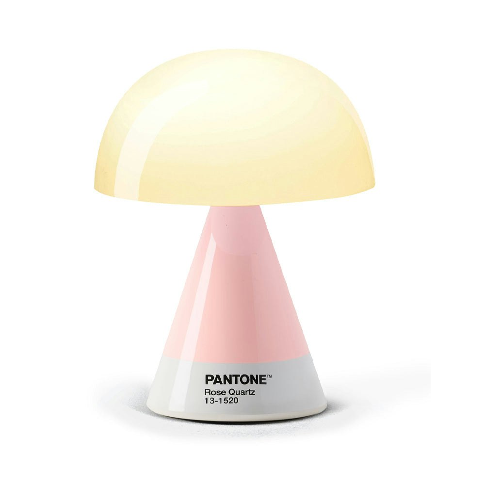 Lexon GIFT Set PANTONE - Includes Mino+ Mini Speaker, Flip Classic Clock, Mina M Lamp, Thykho 3  Speaker - Rose Pink