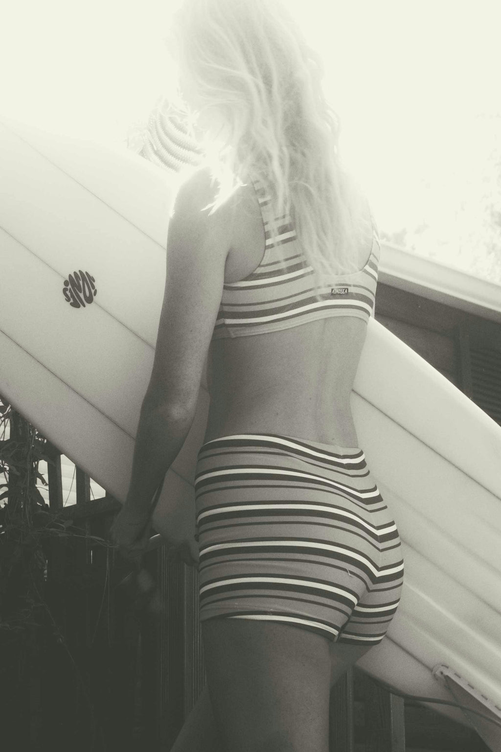 Surf Short in Sunset Stripe
