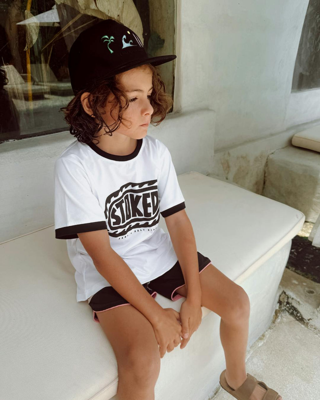 STOKED Tee White