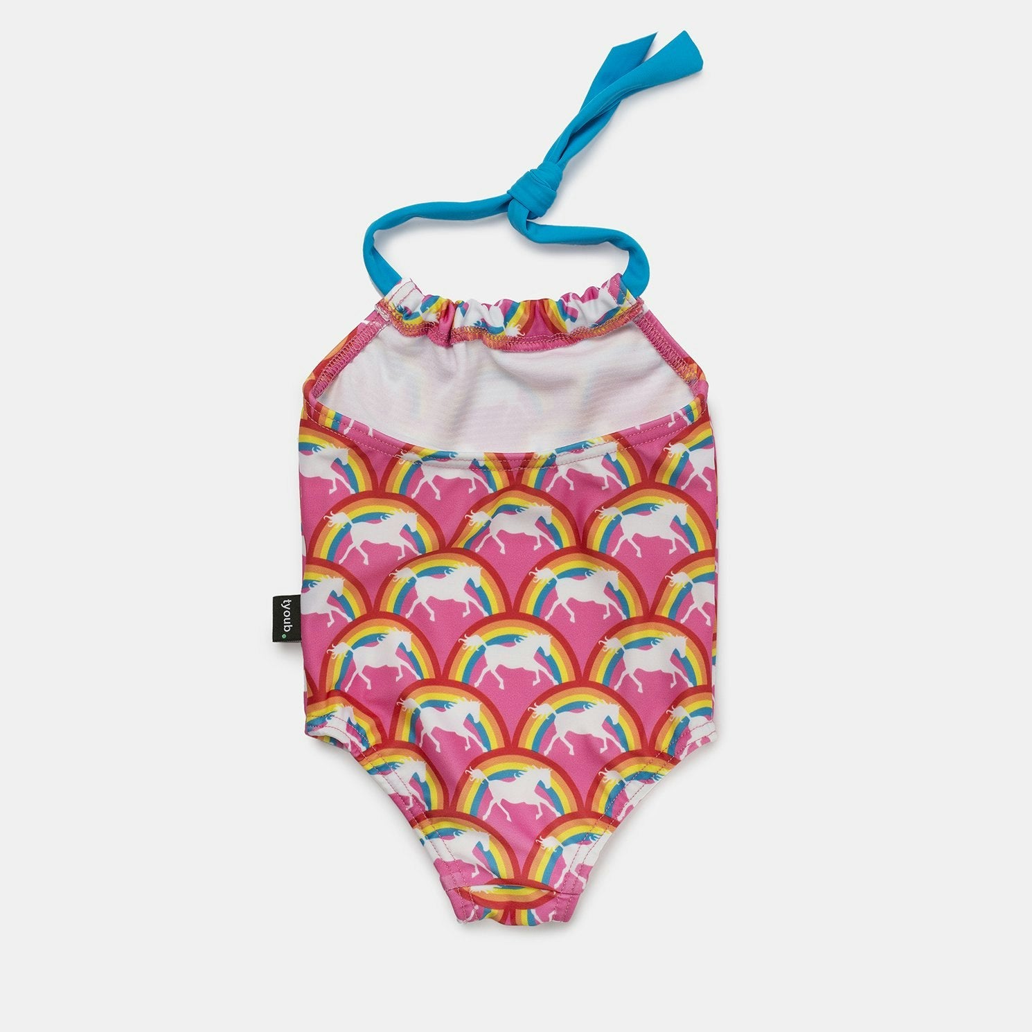 Tyoub Halter Neck Swimsuit - Rainbow Pony