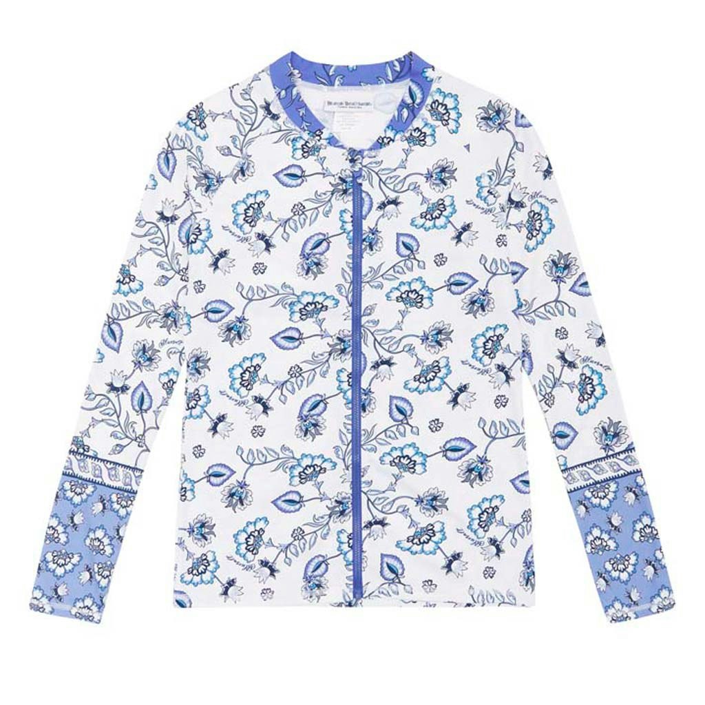 Girls Long Sleeve Rash Top -Boho Print