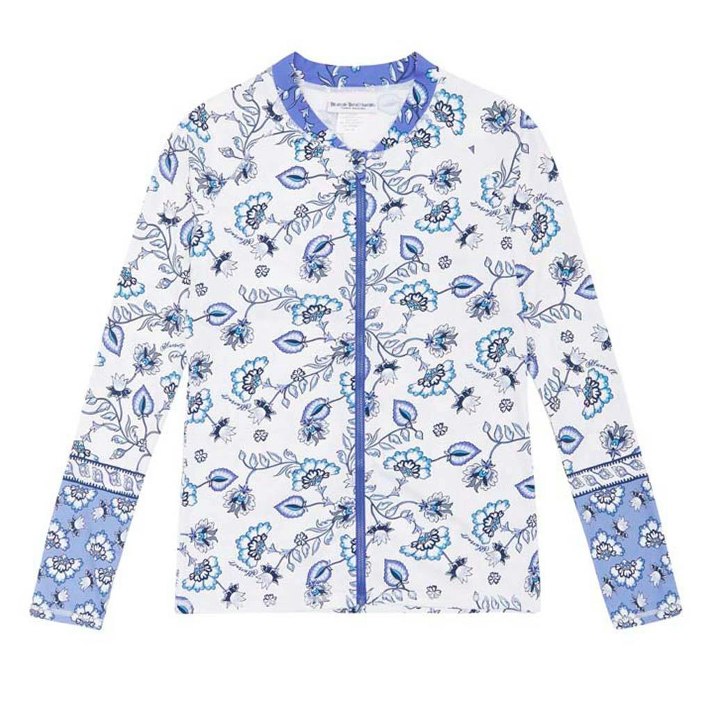 Girls Long Sleeve Rash Top -Boho Print