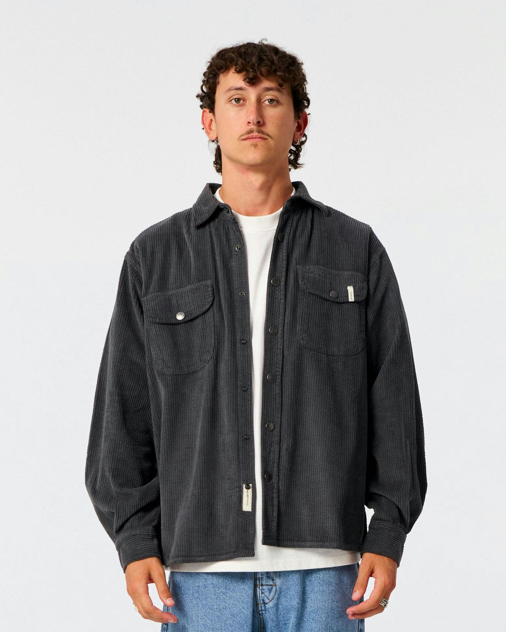 Surface Corduroy Overshirt - Phantom
