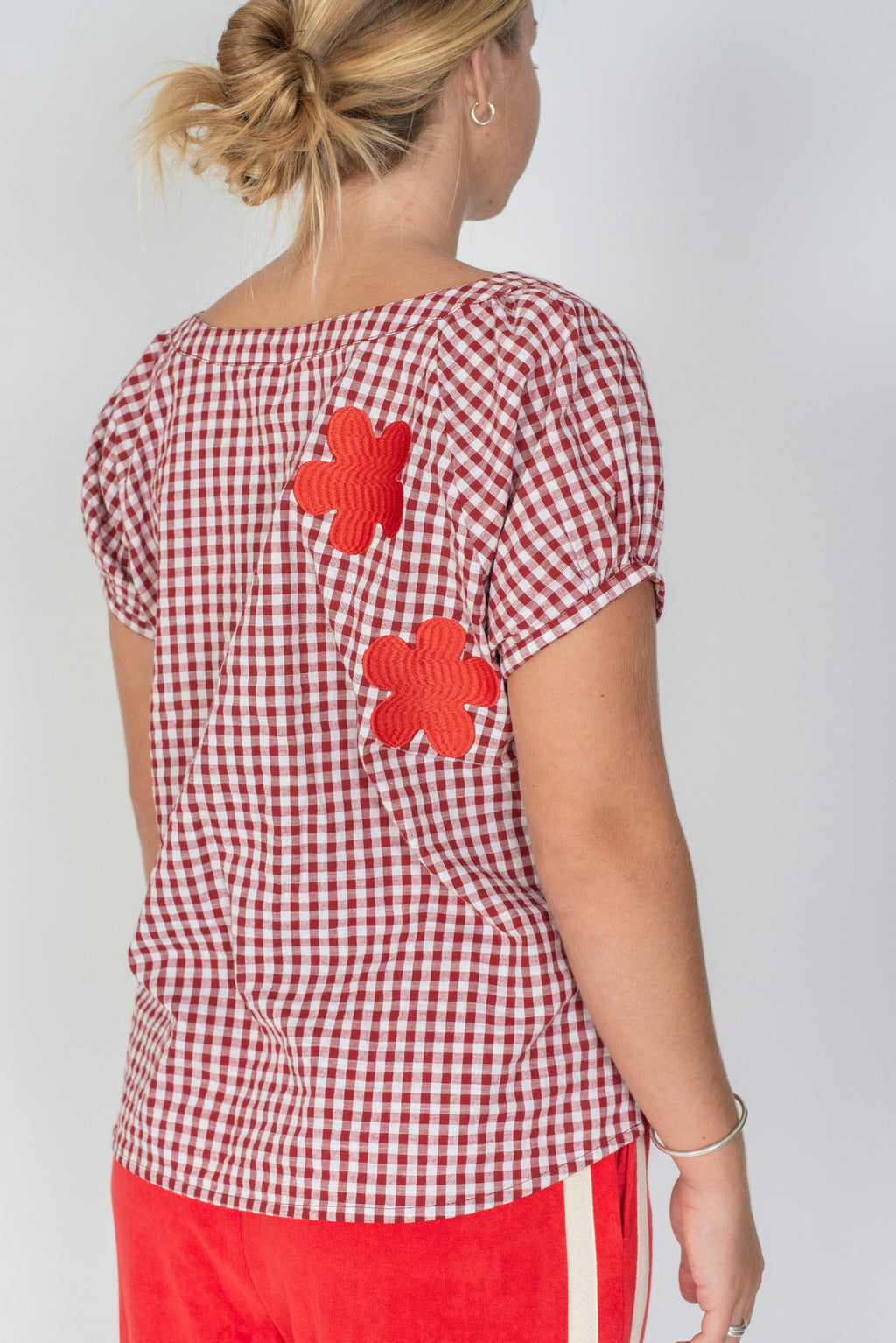 Posy Blouse Red Gingham