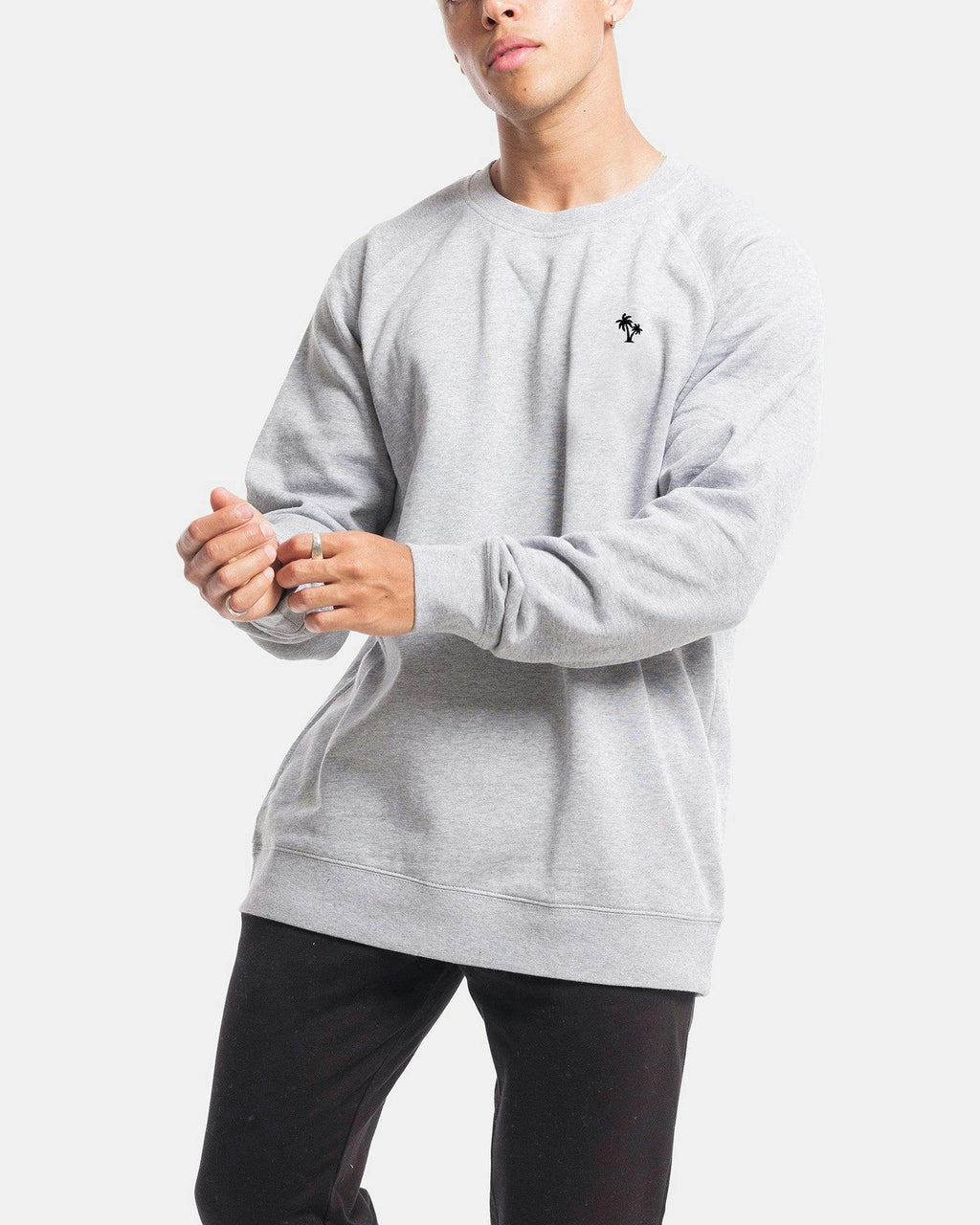 Palm Embroidery Crewneck