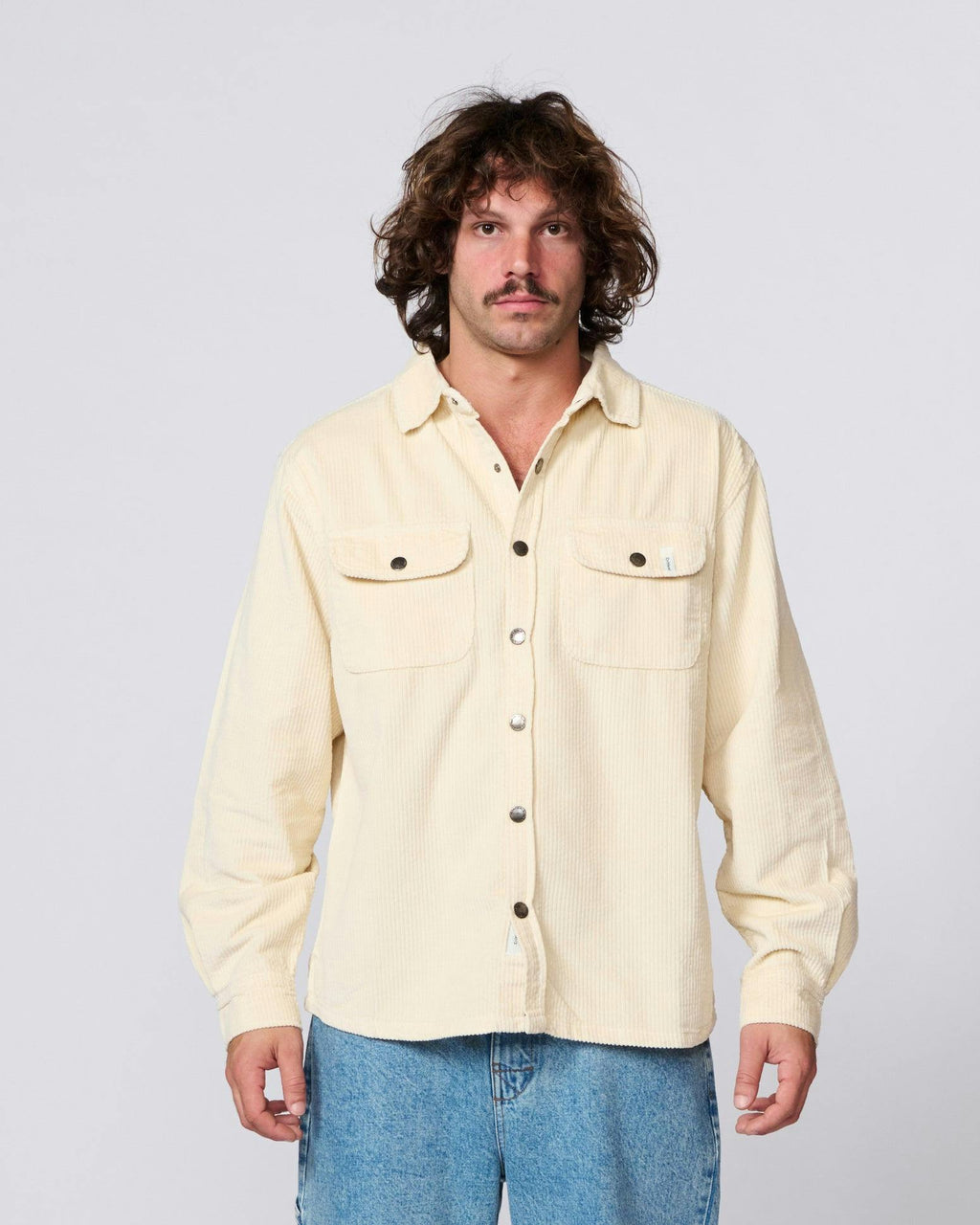 Surface Cord Overshirt - Bone