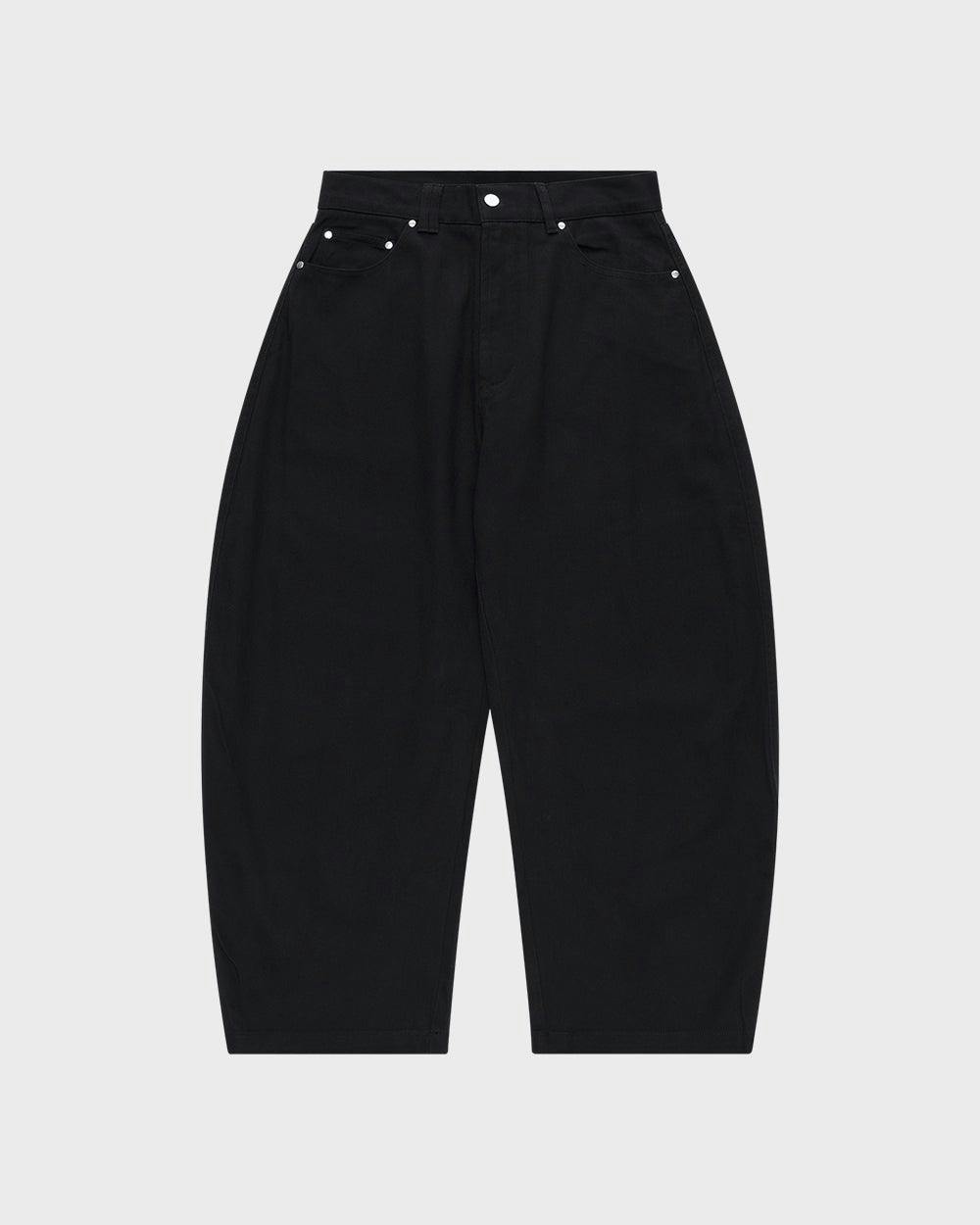 Barrel Leg Pants - Black