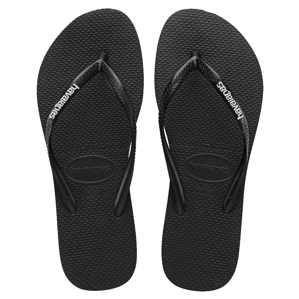 Slim Rubber Logo Thongs