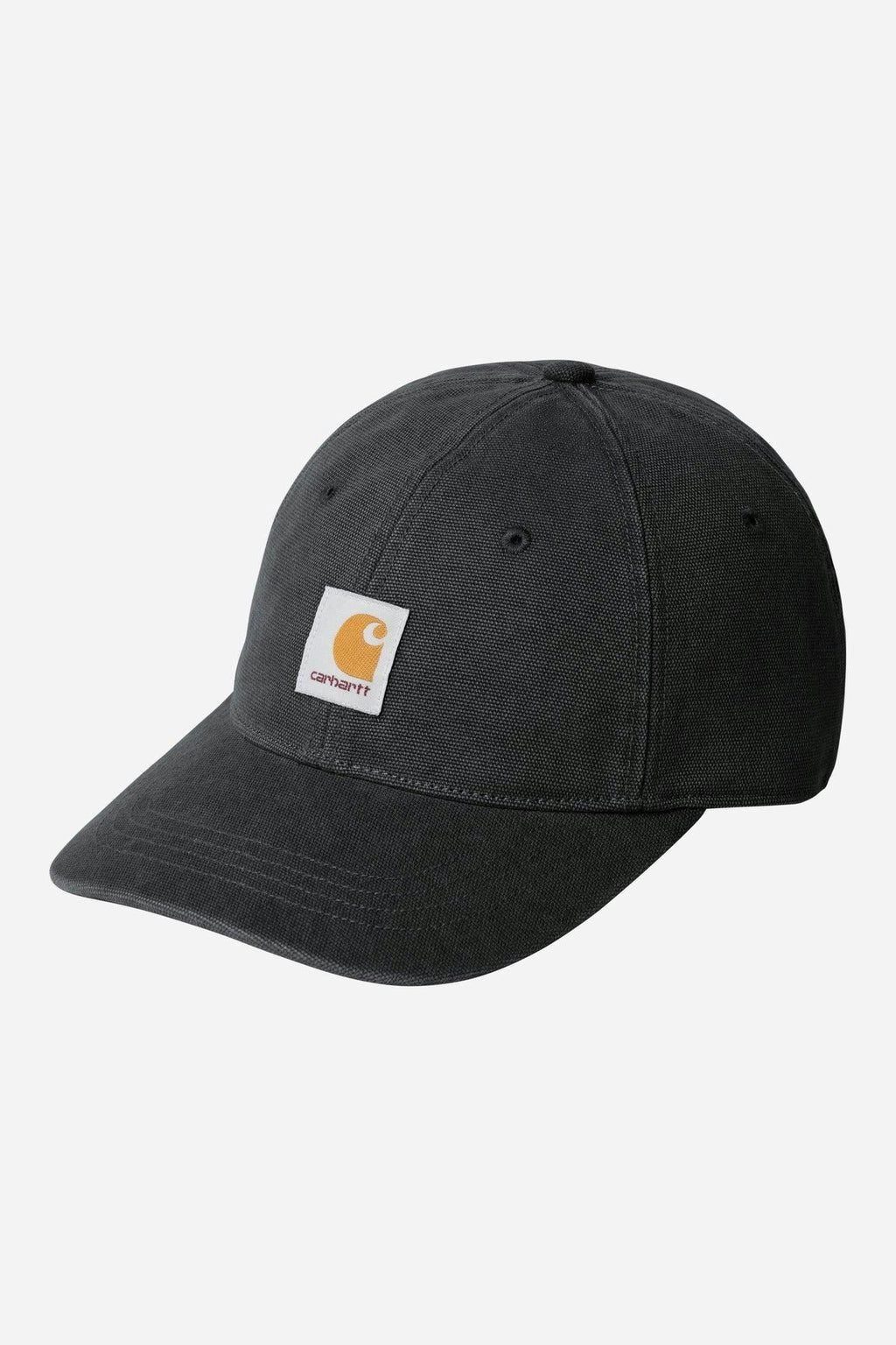 Carhartt WIP Canvas Cap in Black stone washed