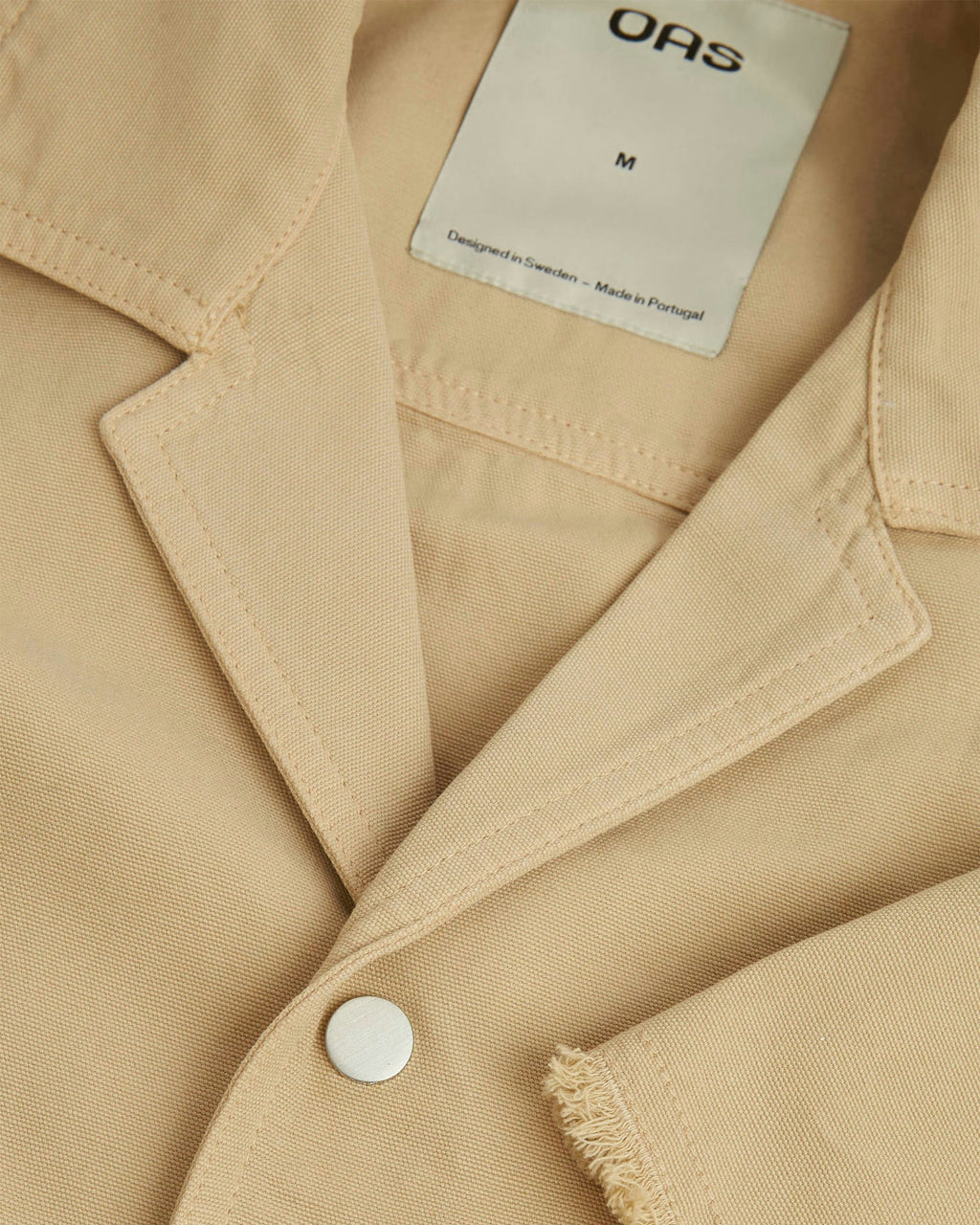 OAS Latte Bodega Cotton Canvas Shirt