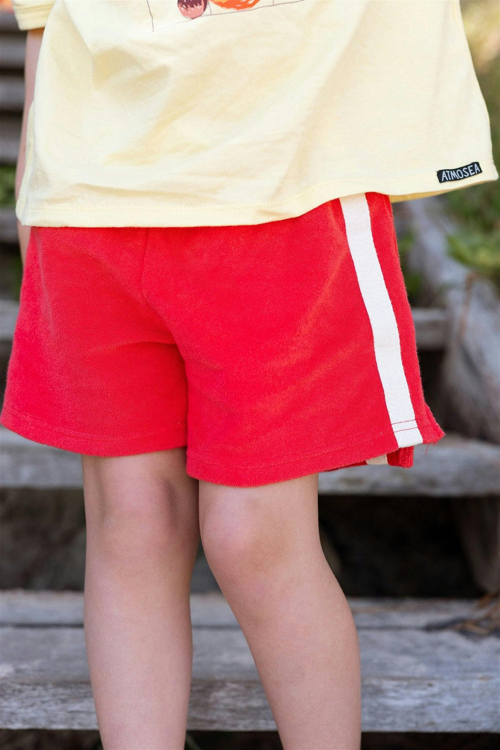 Mini Terry Towelling Shorts Chilli