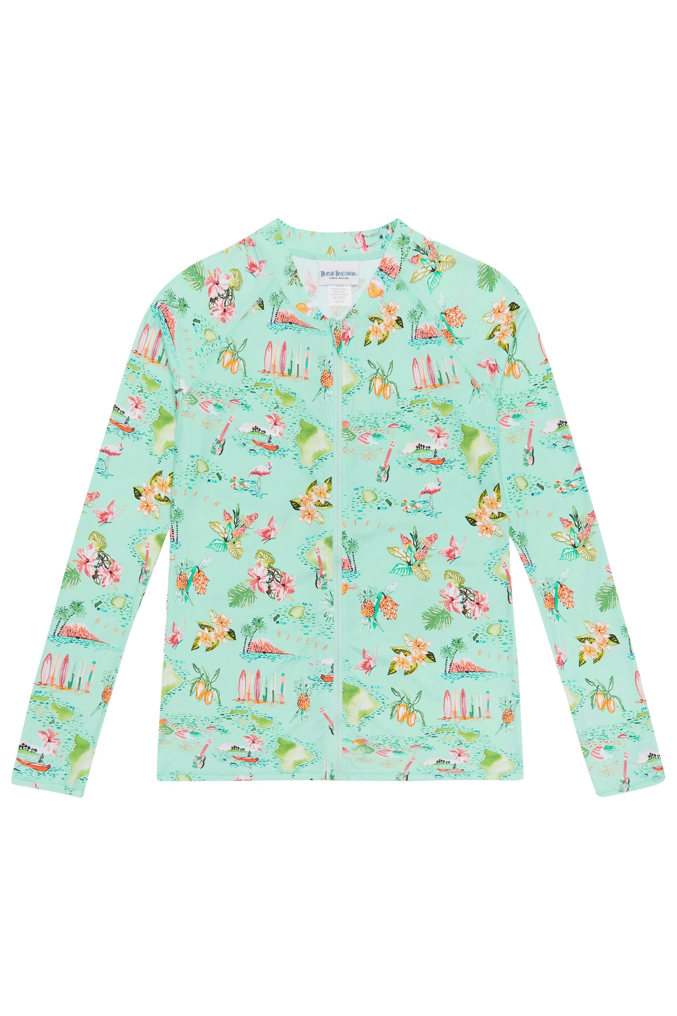 Island Life Frill Bikini and Rash Top Set