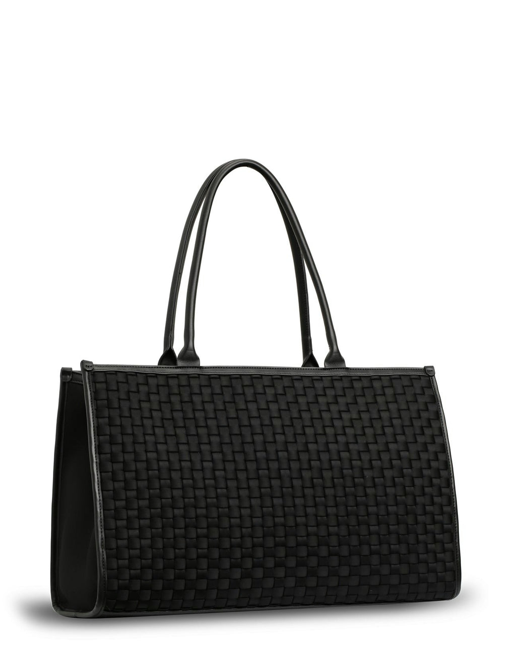 The Era Bag (BLACK) Woven Neoprene Tote Bag