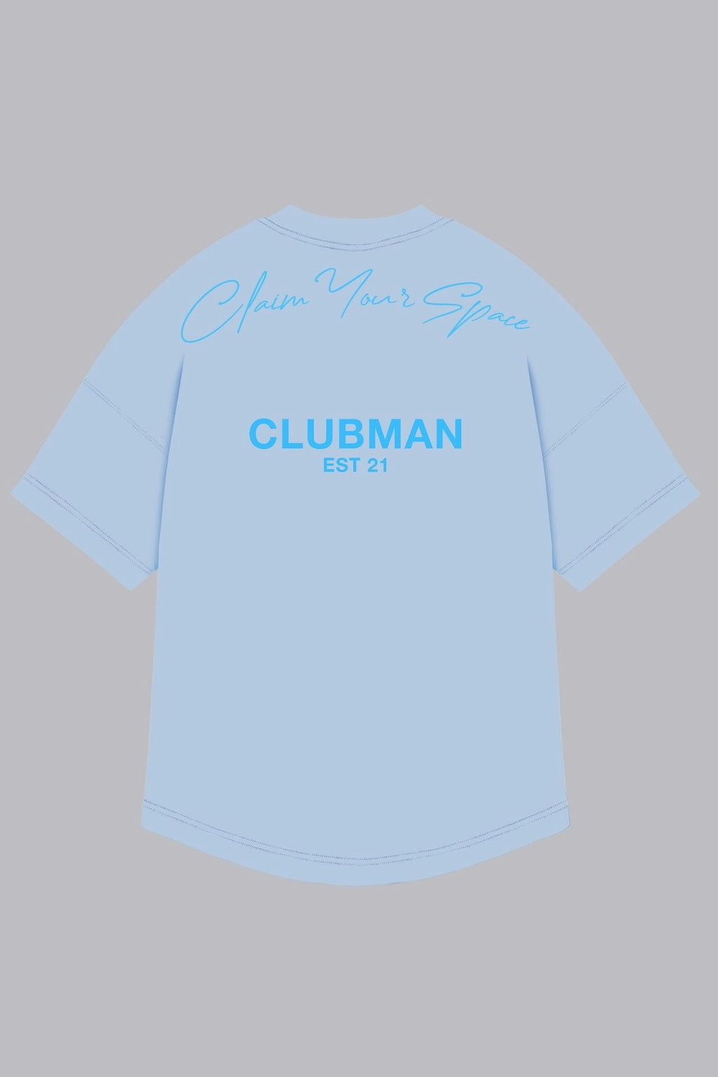 Mens Clubman 'Signature Dash' T-shirt / BLUE