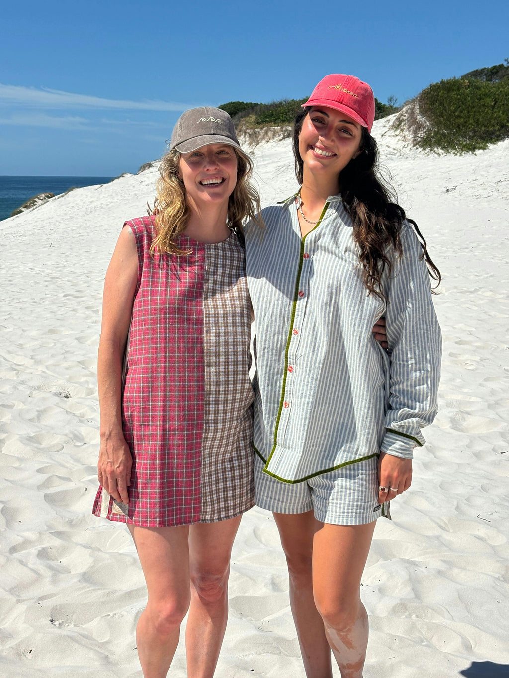 Flannel Sporty Dress in Strawberry Milk