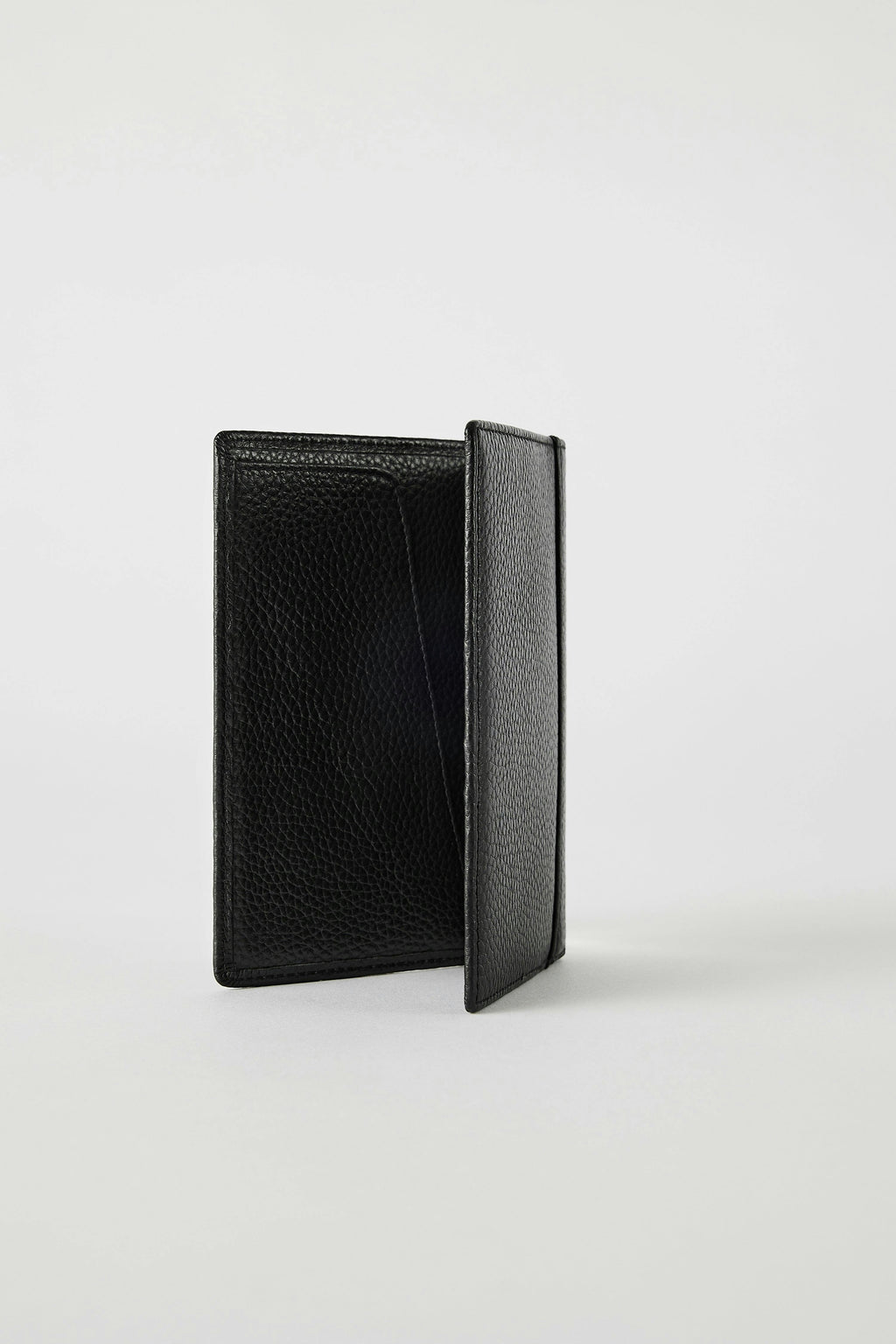 Luxury Leather Passport Wallet | Black