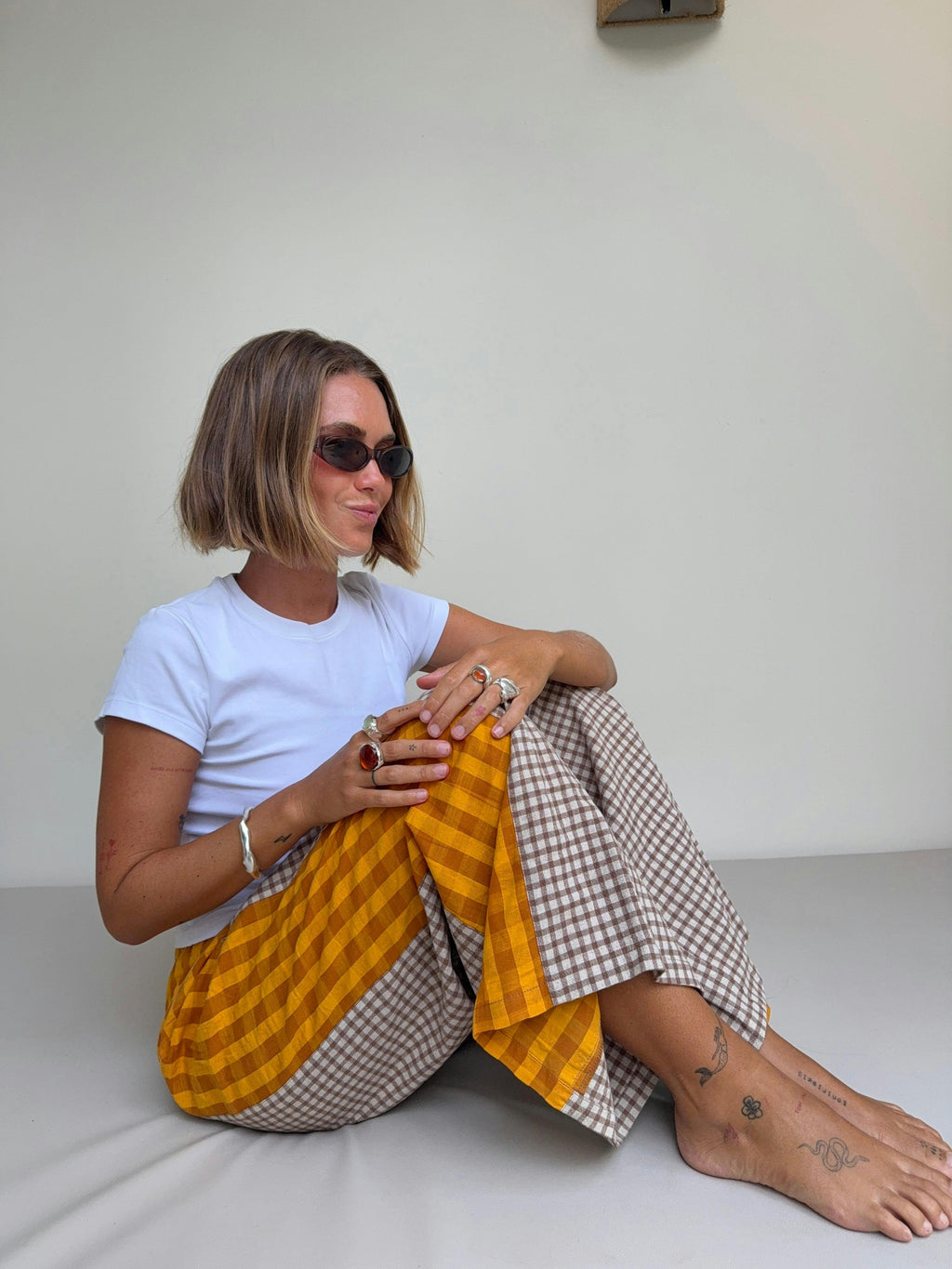 Patchwork Pant in Ginger Gingham
