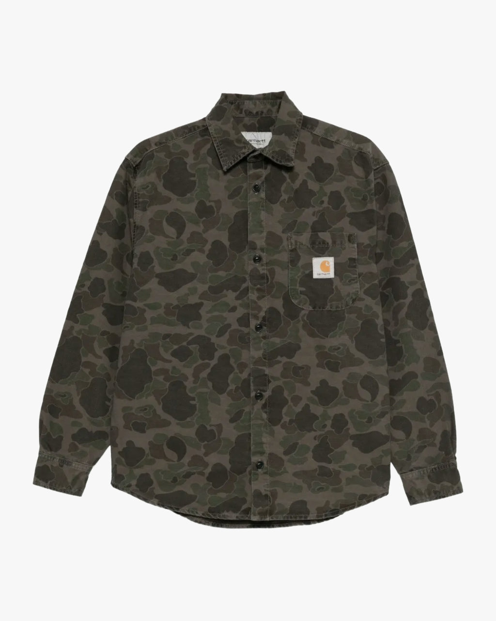 Carhartt WIP Long Sleeve Duck Canvas Camo Shirt
