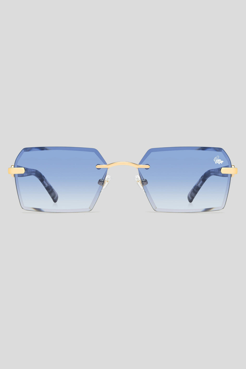 Kennedy White Marble Gold | Blue