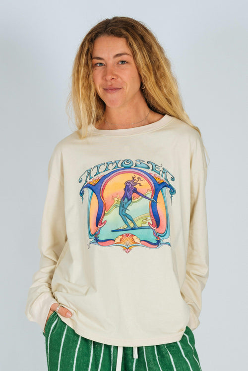 'Saline Shrine' By Angie Samblotte x Atmosea - Artist Oversized Longsleeve Tee