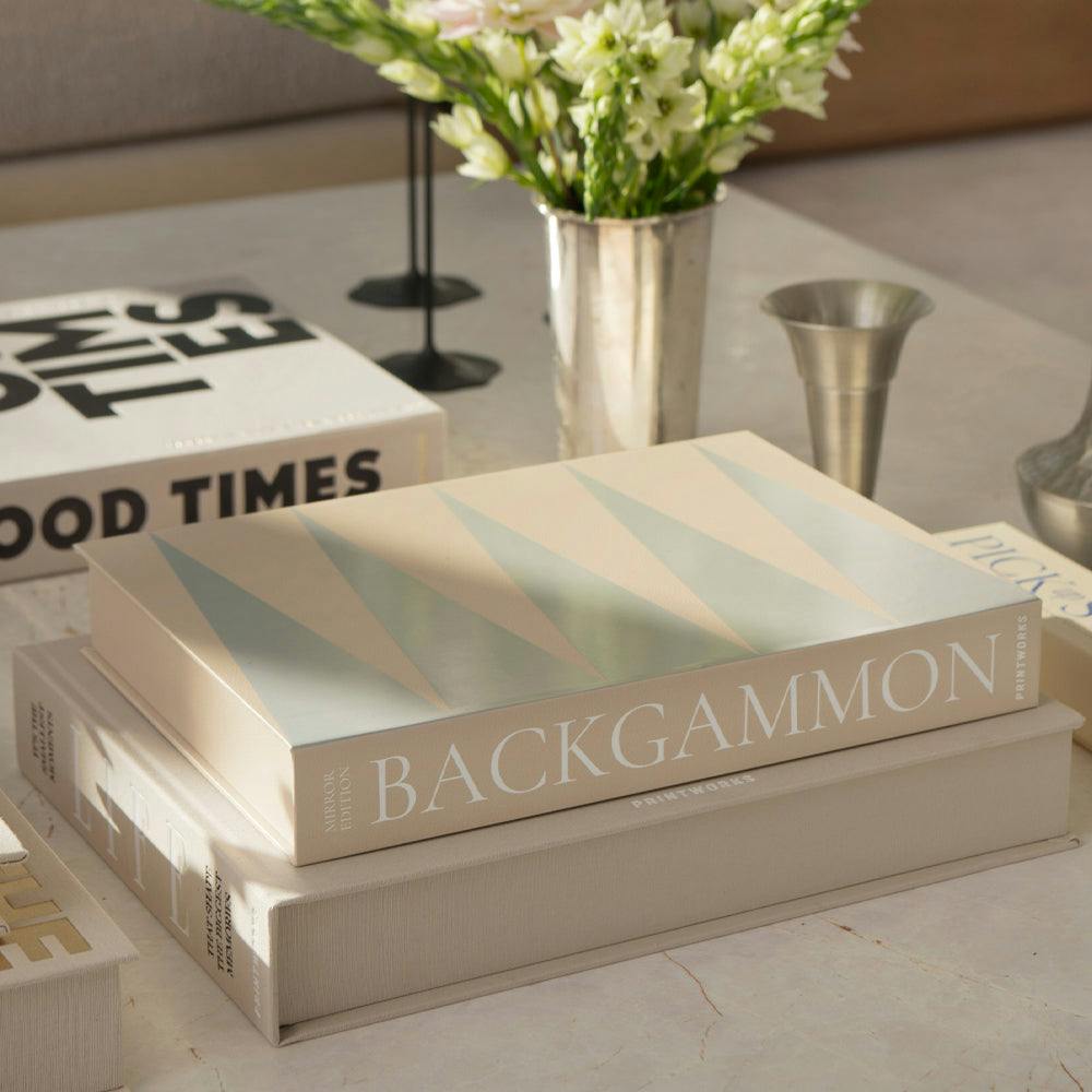 Printworks Classic Art Of Backgammon Mirror-Beige Clear