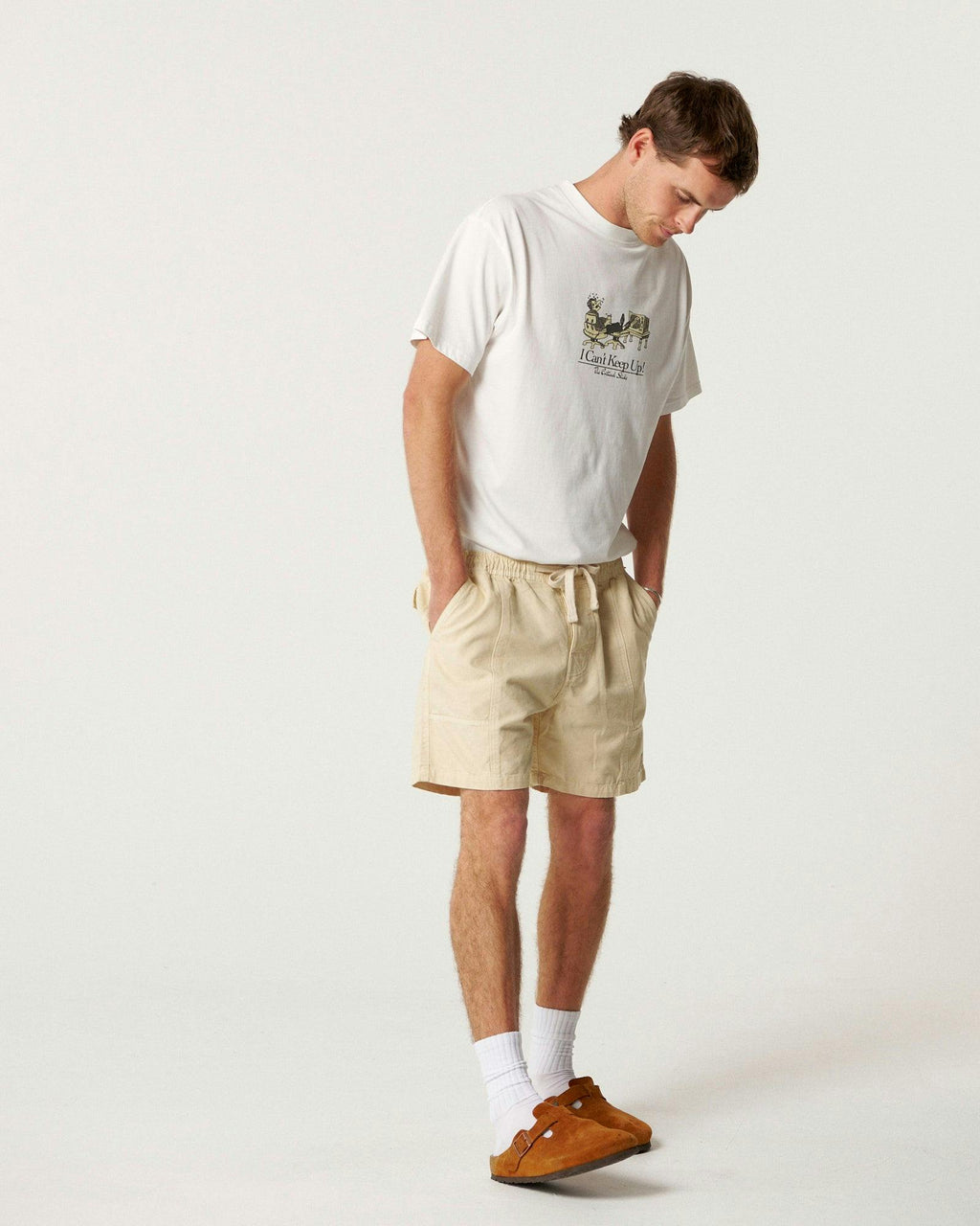 All Day Canvas Short - Ecru