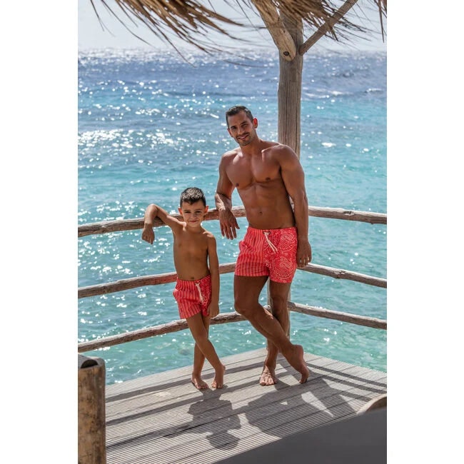 Ushuant Red Swim Shorts Kids