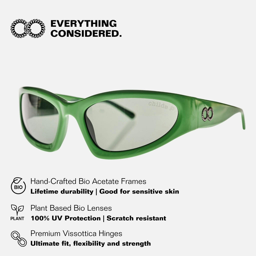 TOMB Papaya Green | Green Polarised Bio Lens