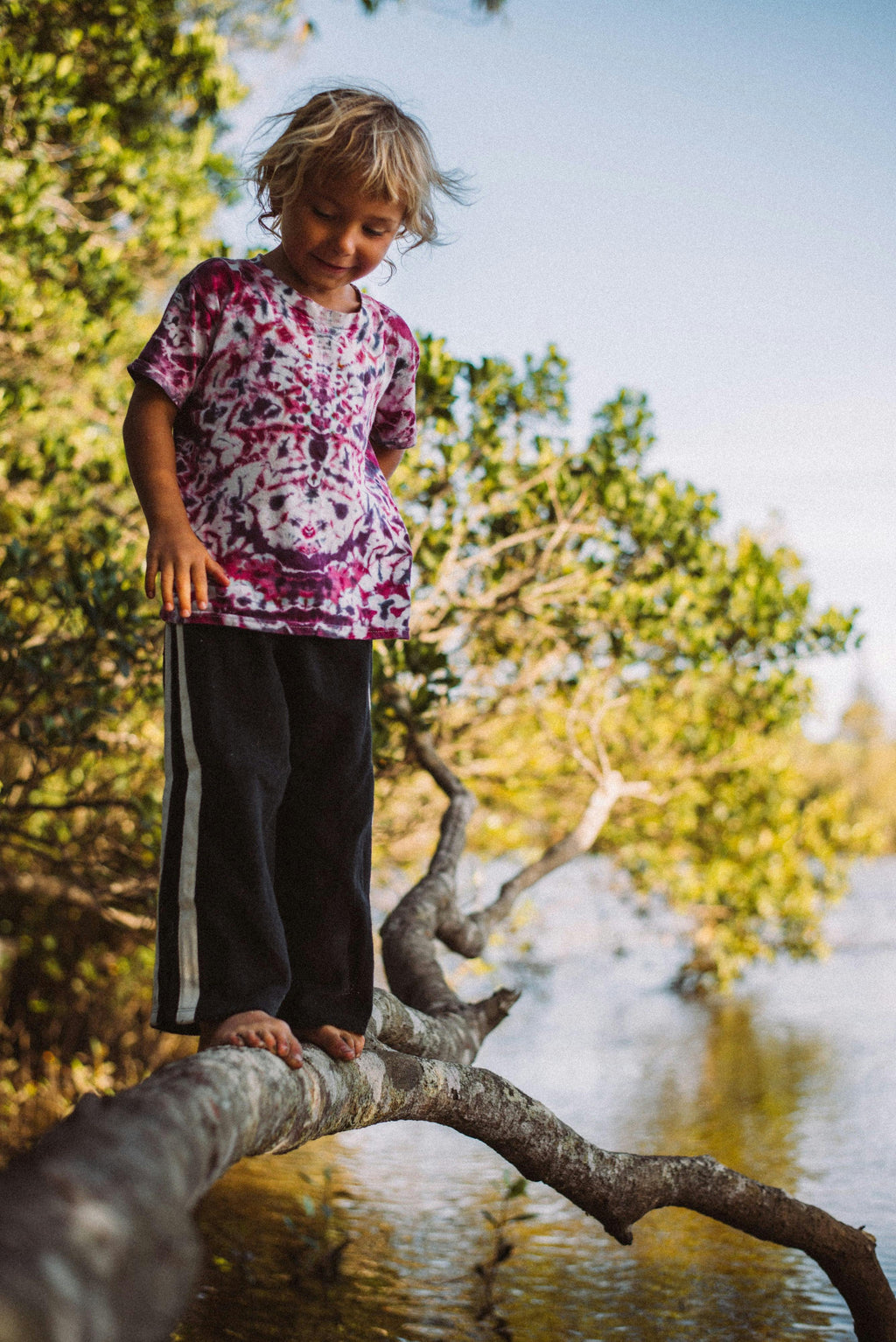 Mini Terry Pant in Black