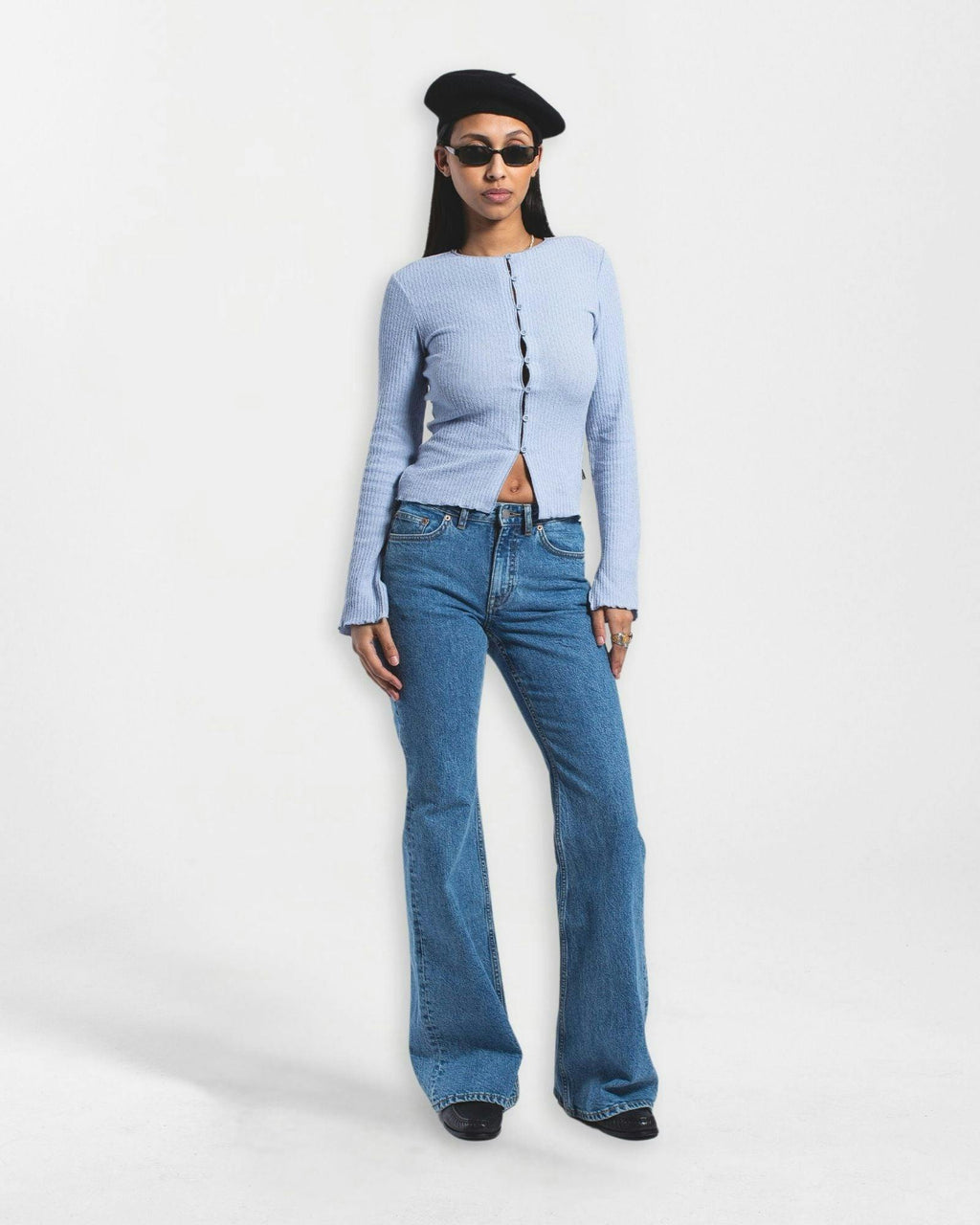 Elba Bootcut Jeans - Bay Sky Retro
