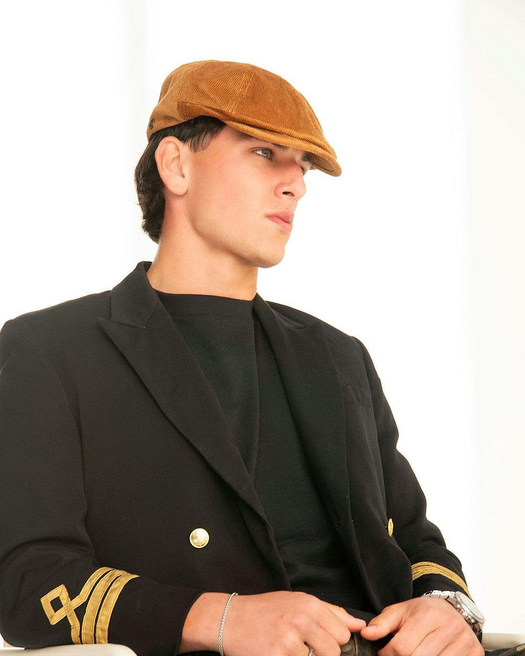 The Bandit Paperboy Cap – Tan Corduroy