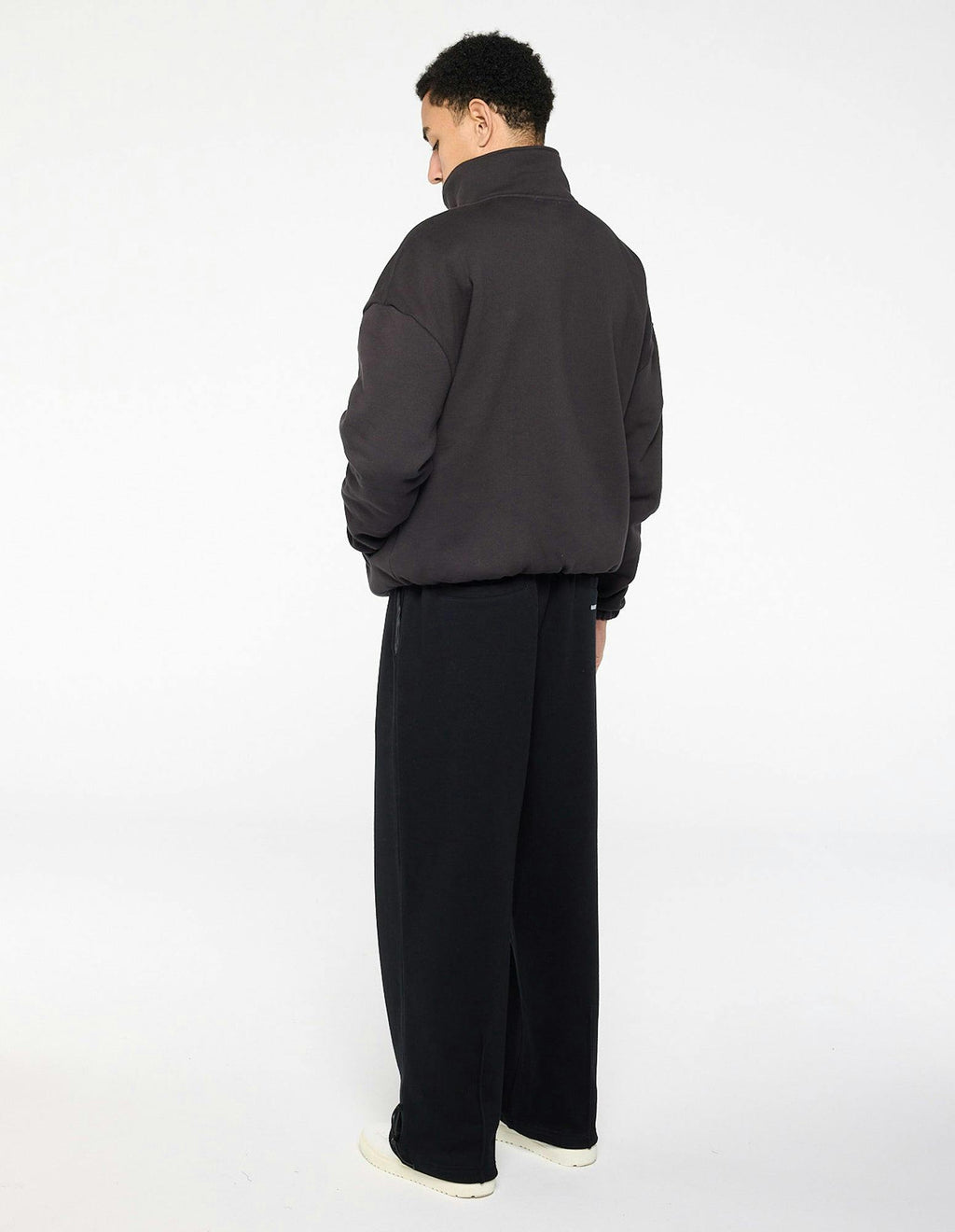 Quarter Zip Jumper - Charcoal