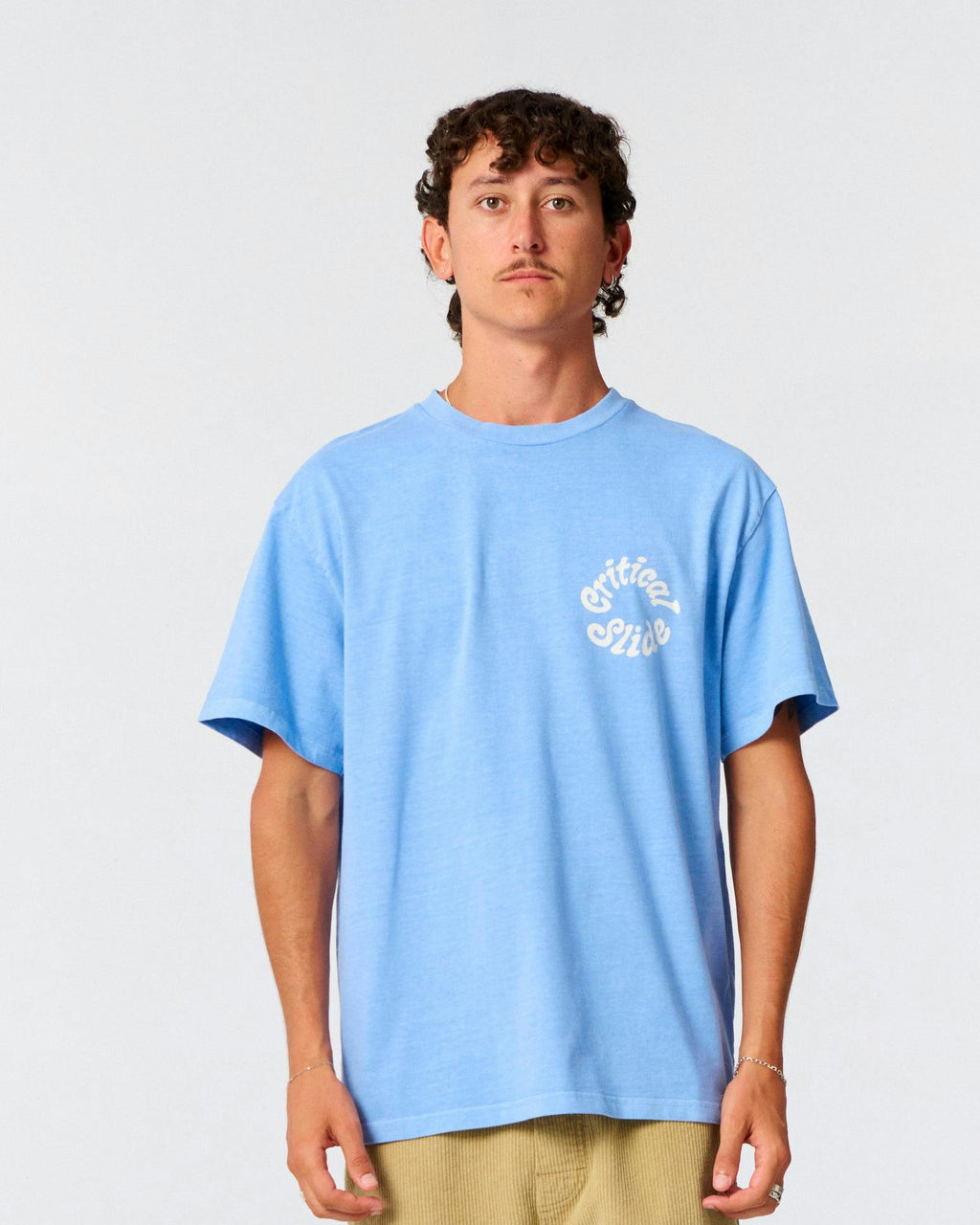 Spiral Tee - Powder Blue