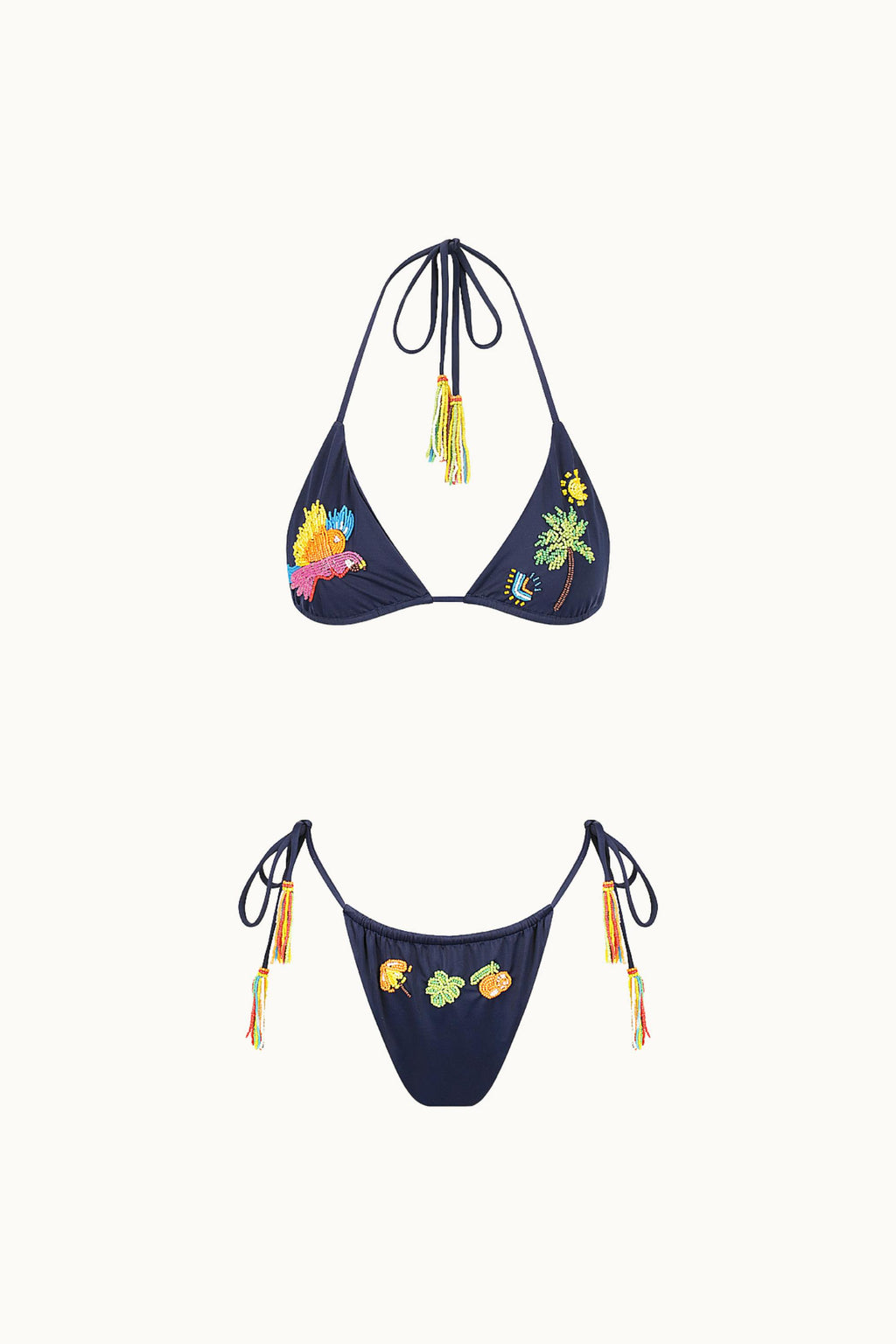 BEADED KINI TOP - TROPICANA