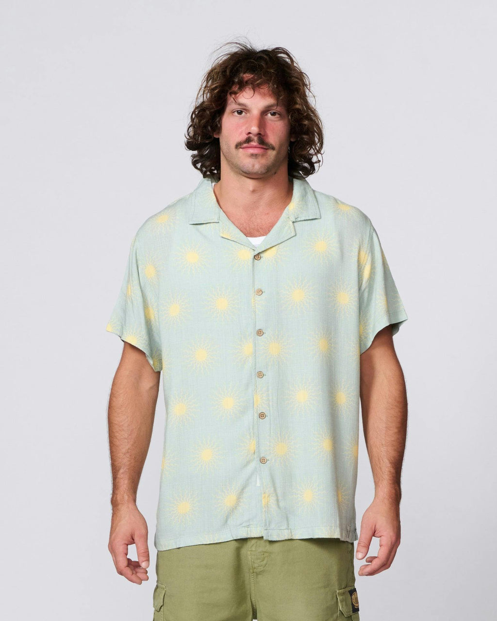 Sun Salute Resort Shirt - Seafoam