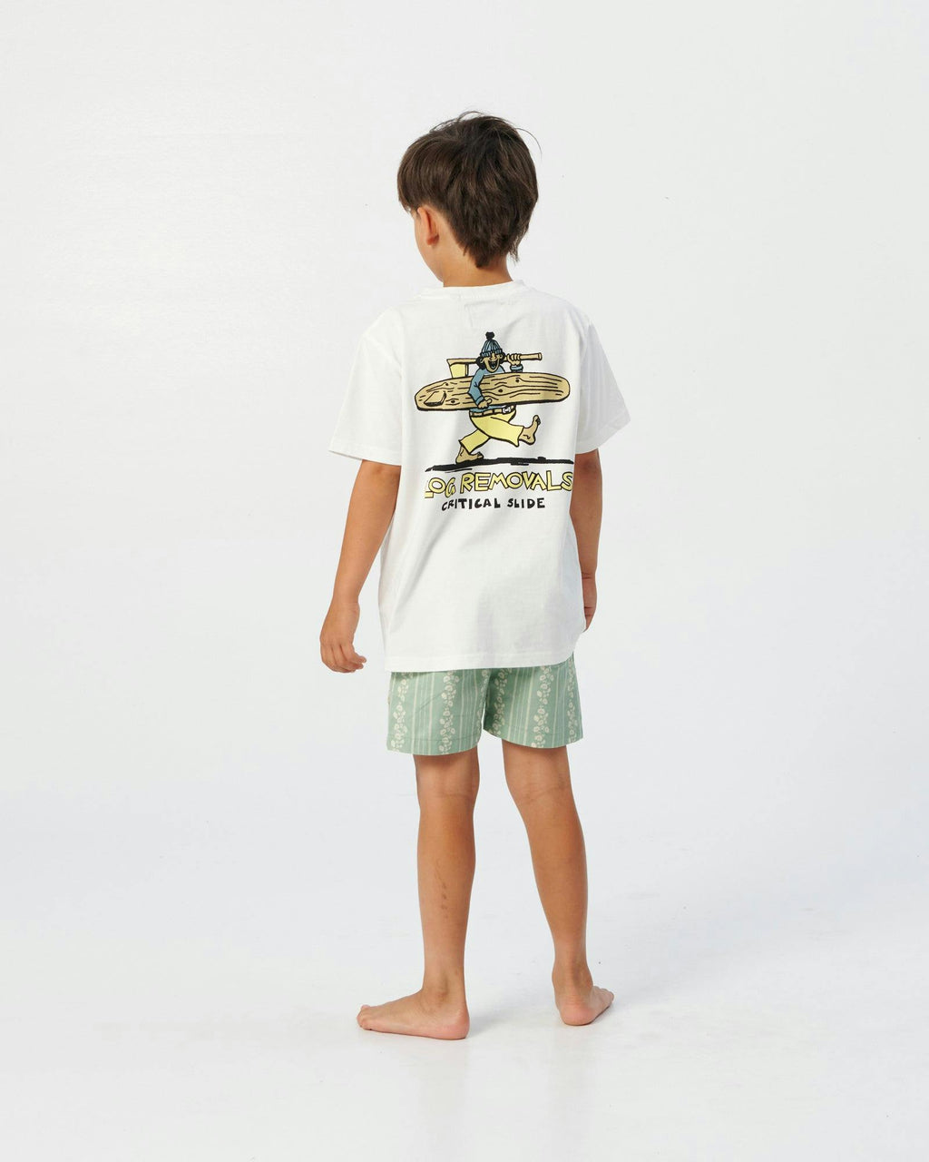 Log Removals Tee - Vintage White