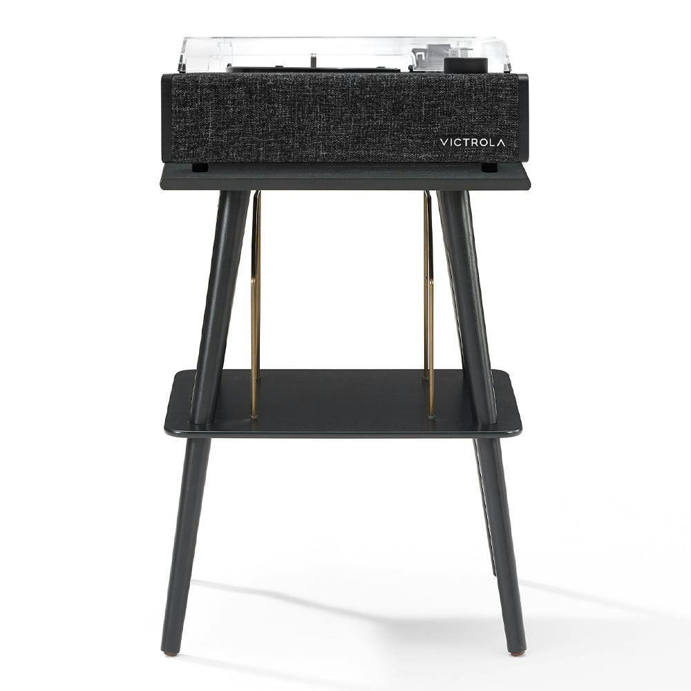 Victrola Eastwood II Turntable - Black + Turntable Stand Bundle - Black