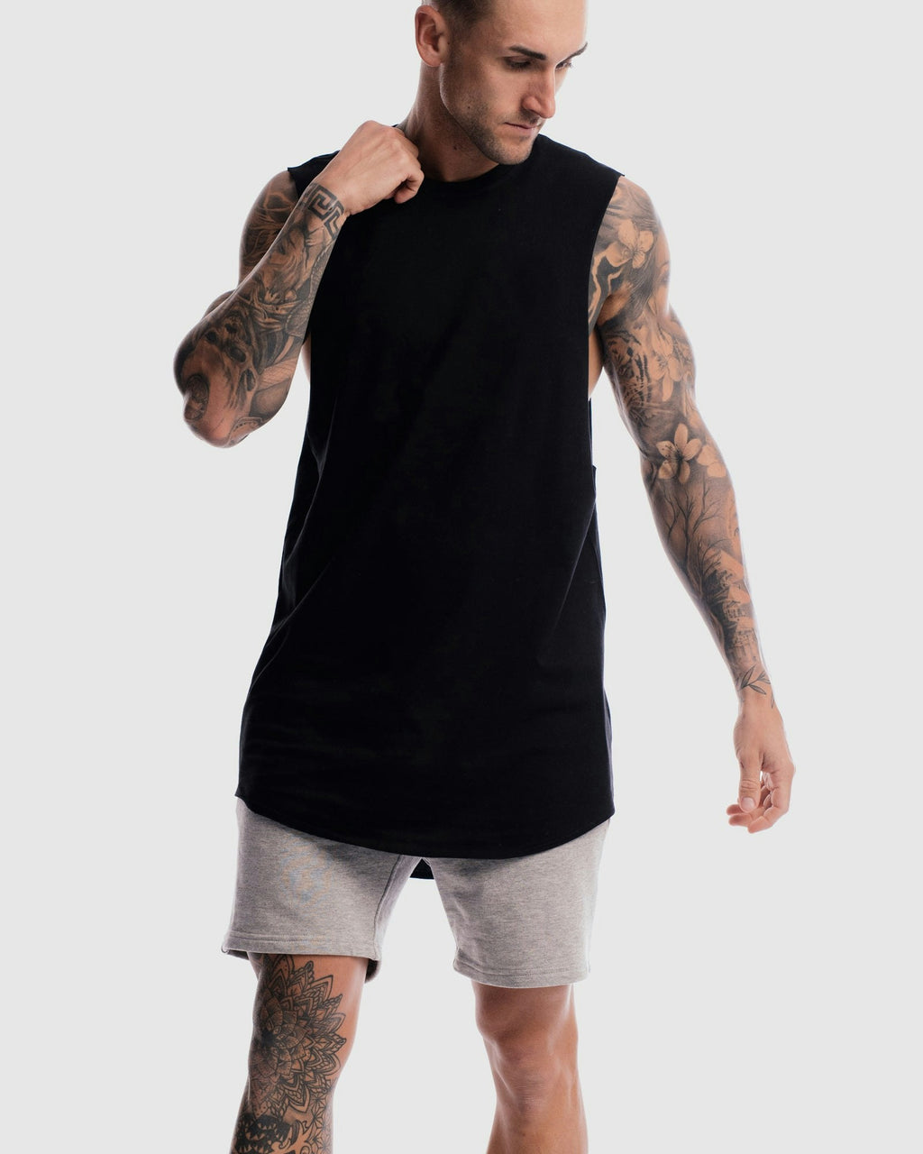 Absent Curved Hem Tank