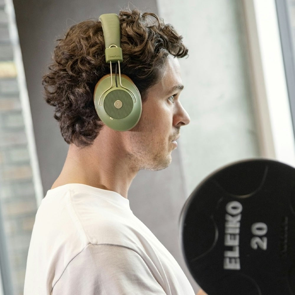 Kreafunk Abeat Qi Bluetooth Headphones W/ Anc - Urban Green