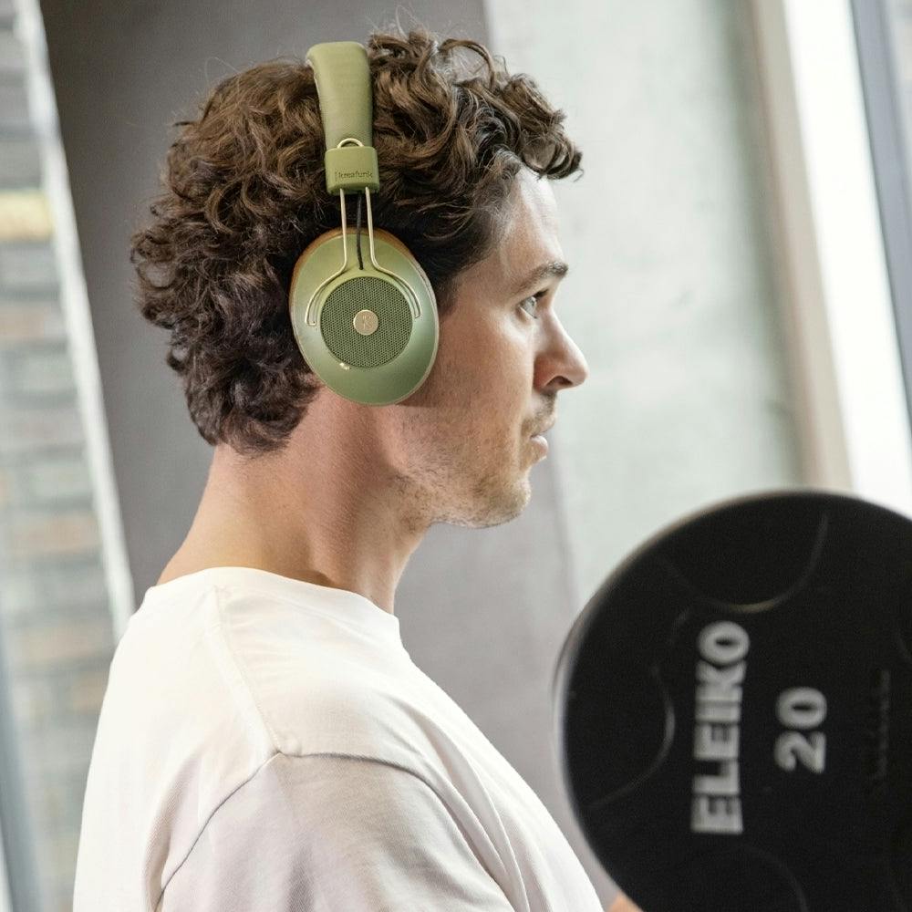 Kreafunk Abeat Qi Bluetooth Headphones W/ Anc - Urban Green